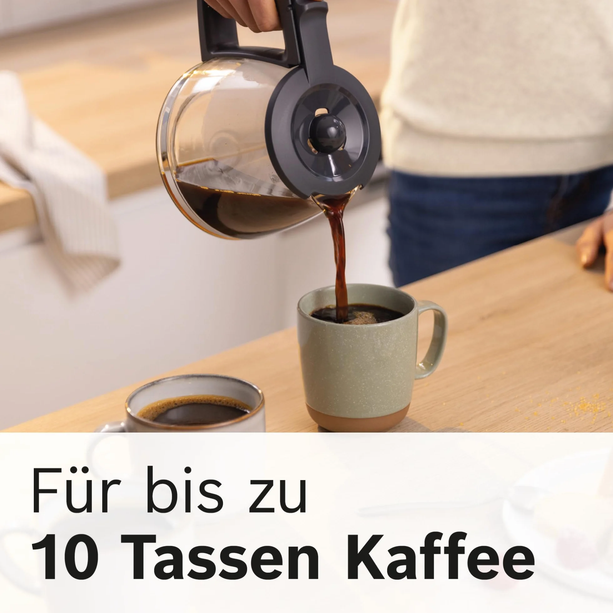 Bosch MyMoment TKA2M111 przelewowy ekspres do kawy, szklany dzbanek 1,25 l, na 10-15 filiżanek, funkcja utrzymania ciepła 40 min, funkcja zatrzymania kapania, obrotowy uchwyt filtra, zdejmowany