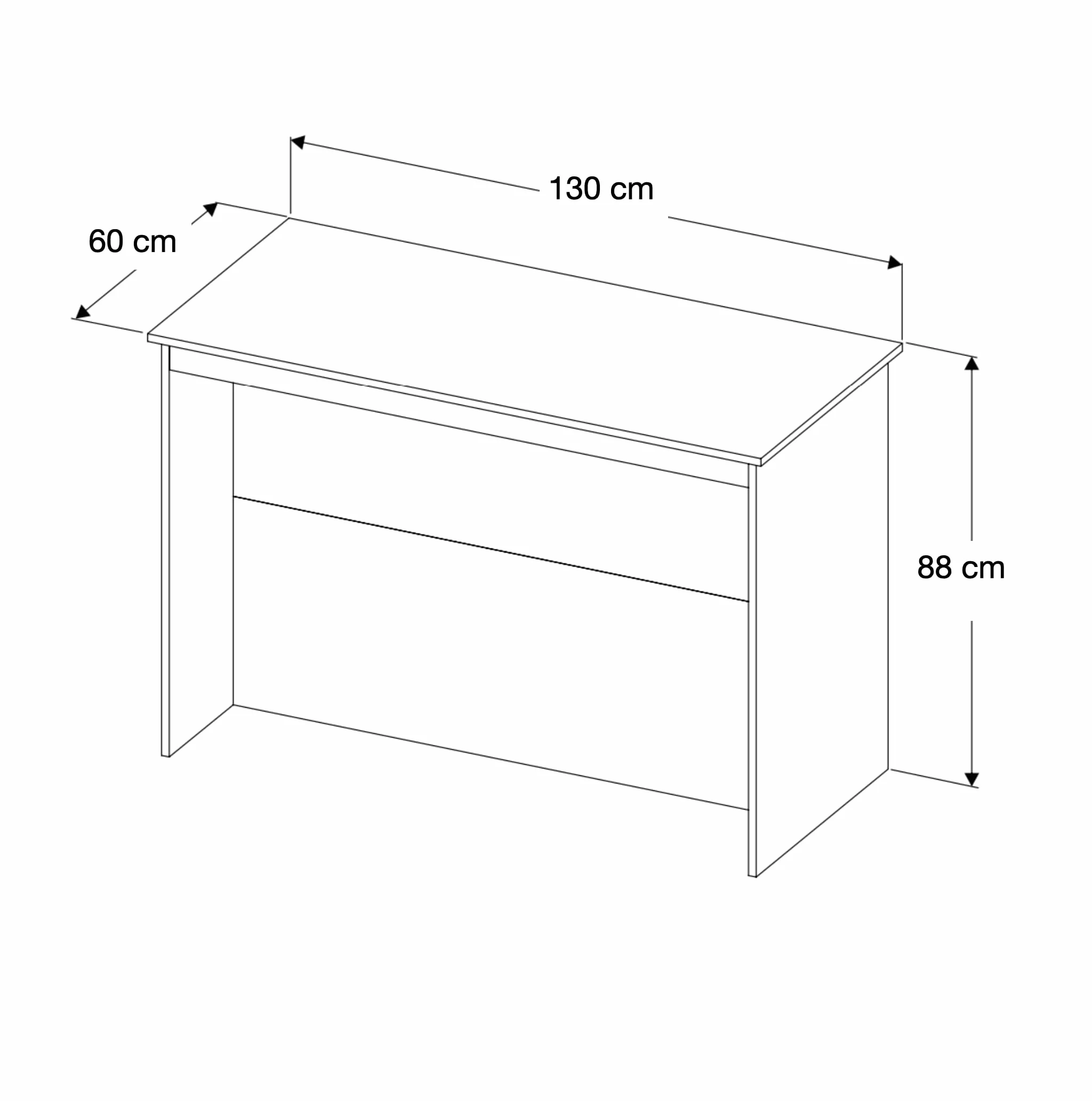 Furneo Kitchen Island Wyspa kuchenna grafit i bialy marmur KI02