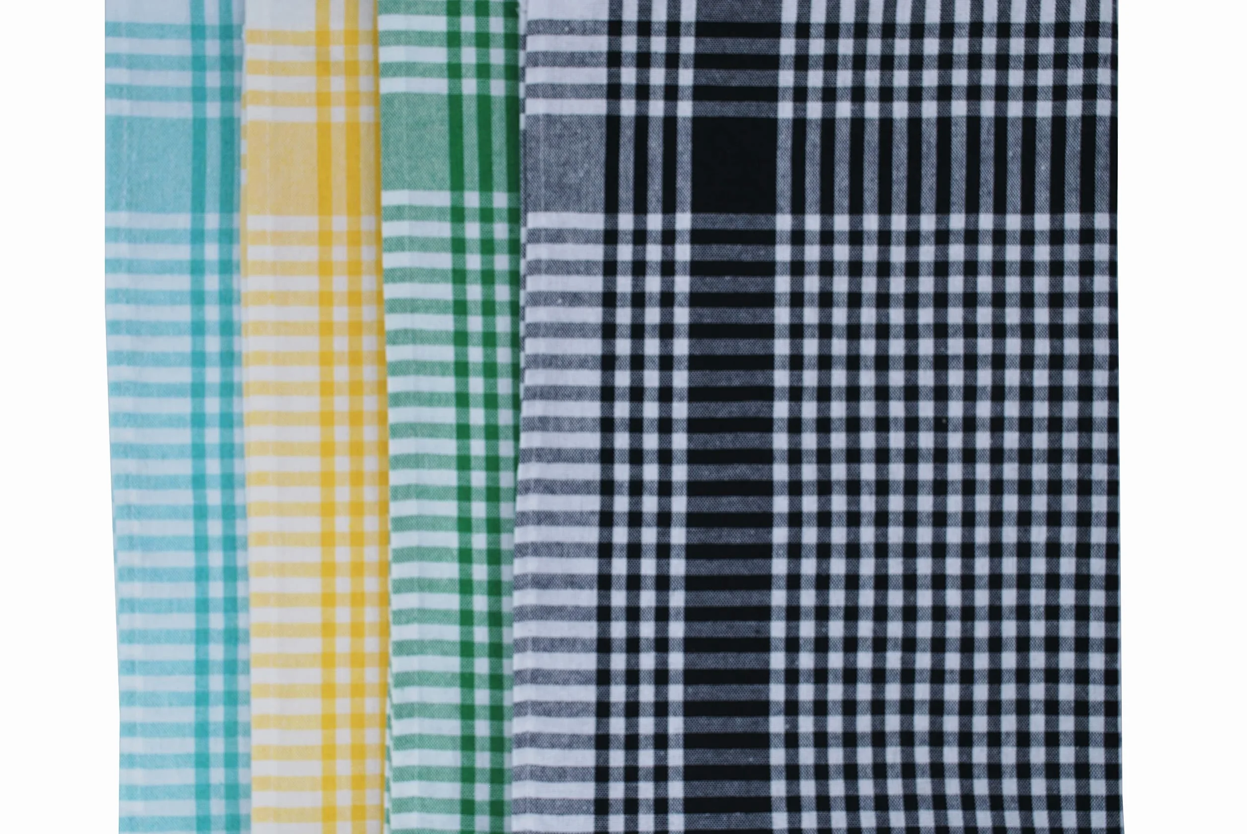 Zestaw 10 szt. i 5 szt. premium ścierki do naczyń 100% bawełna klasyczny i retro wygląd 45 x 70 cm (5, żółto-białe)