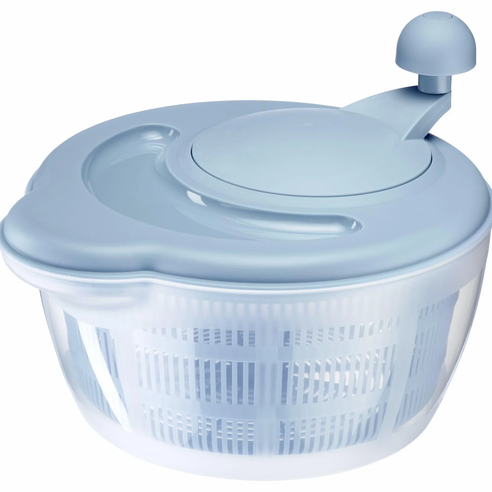 Westmark Wirówka do Sałaty, Pojemność 5 Litrów, Ø 26 cm, Tworzywo Sztuczne, Bpa-Free, Fortuna, Kolor Przezroczysty, Niebieski, 2432224B