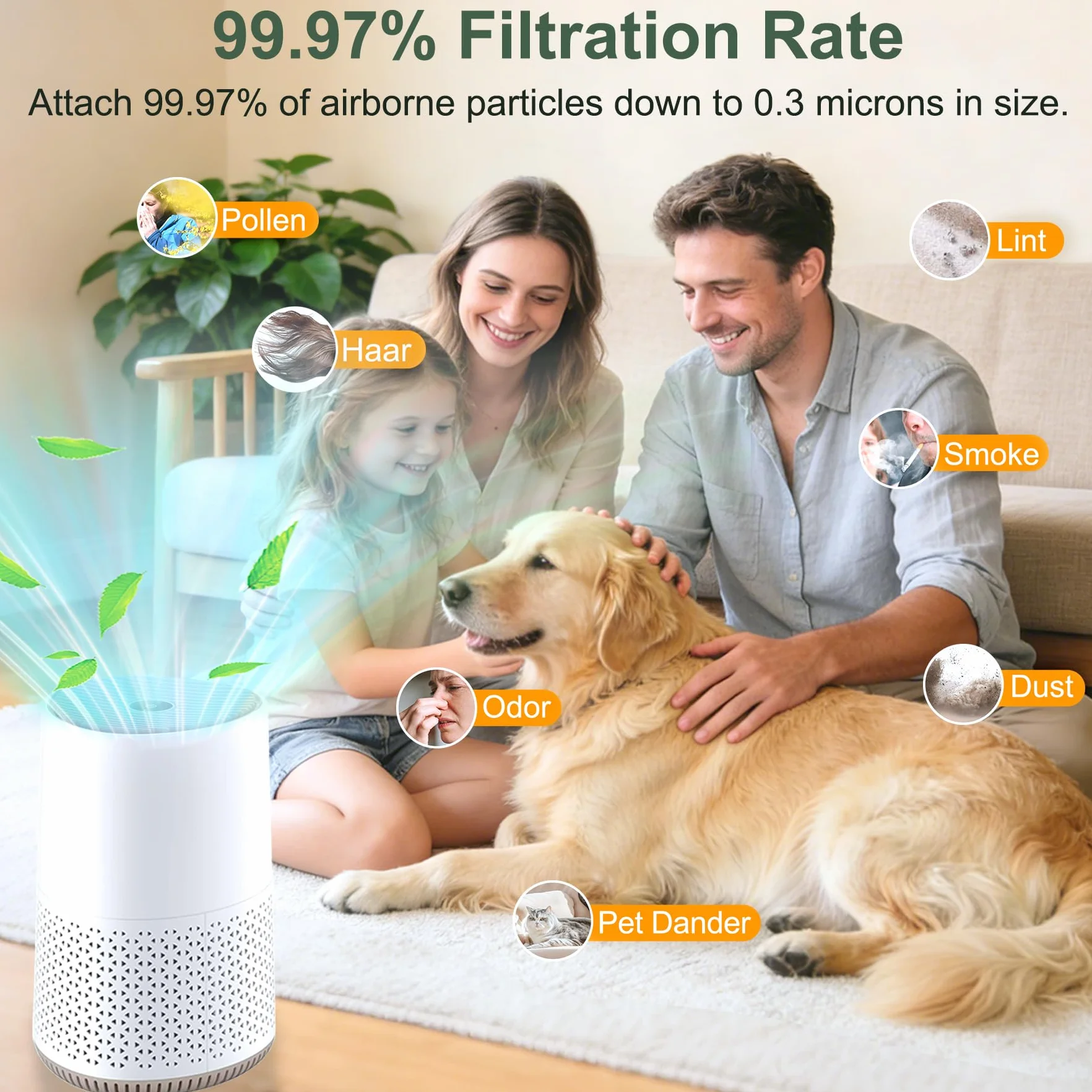 FY0611 Filtr zamienny do oczyszczacza powietrza z serii 600 Philips AC0650/10 AC0651/10 H13 True HEPA FY0611/30 filtr powietrza zamiennik (2 sztuki)