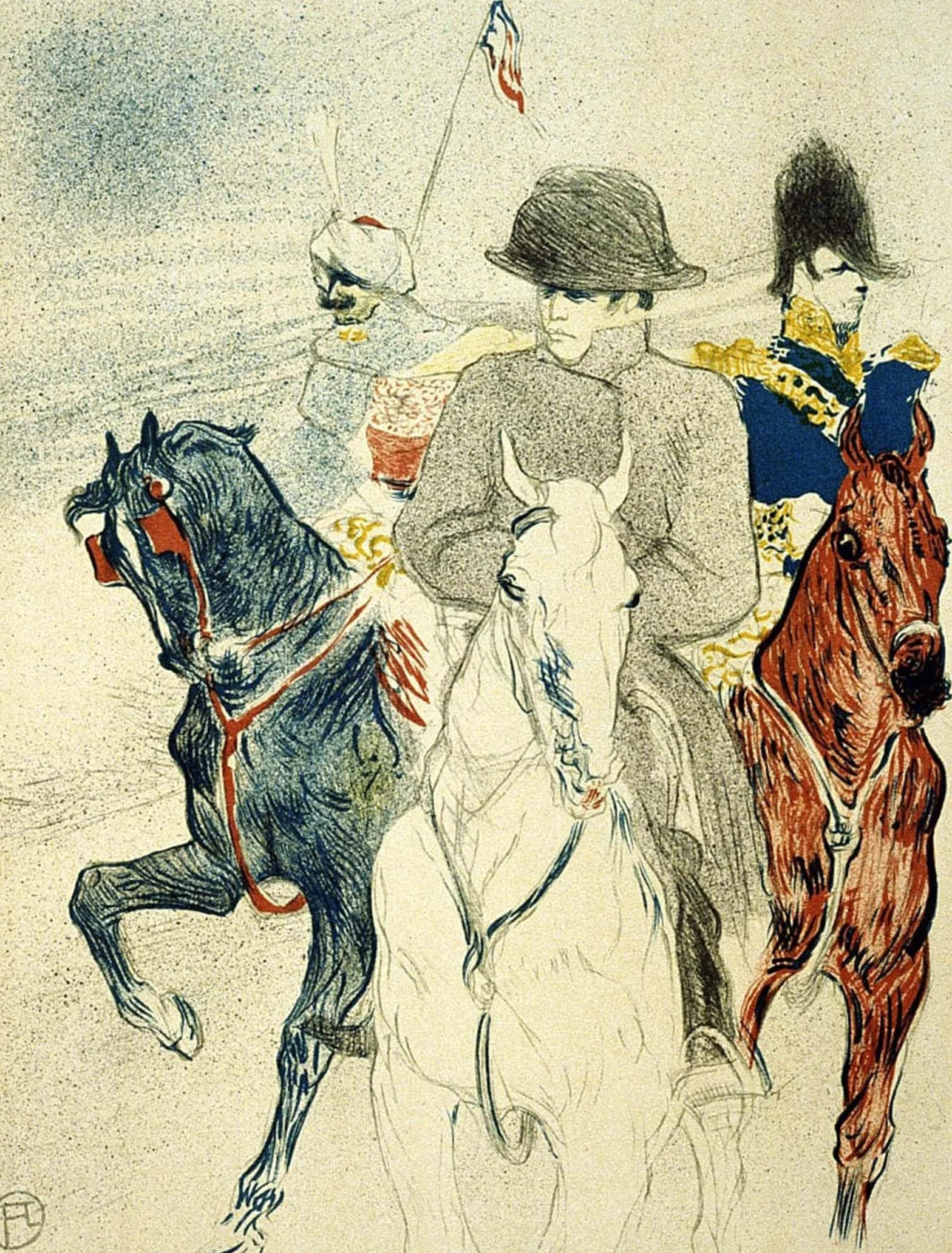 Słynny obraz ścienny na płótnie la storia di Napoleone I Henri De Toulouse Lautrec 60 x 90 cm