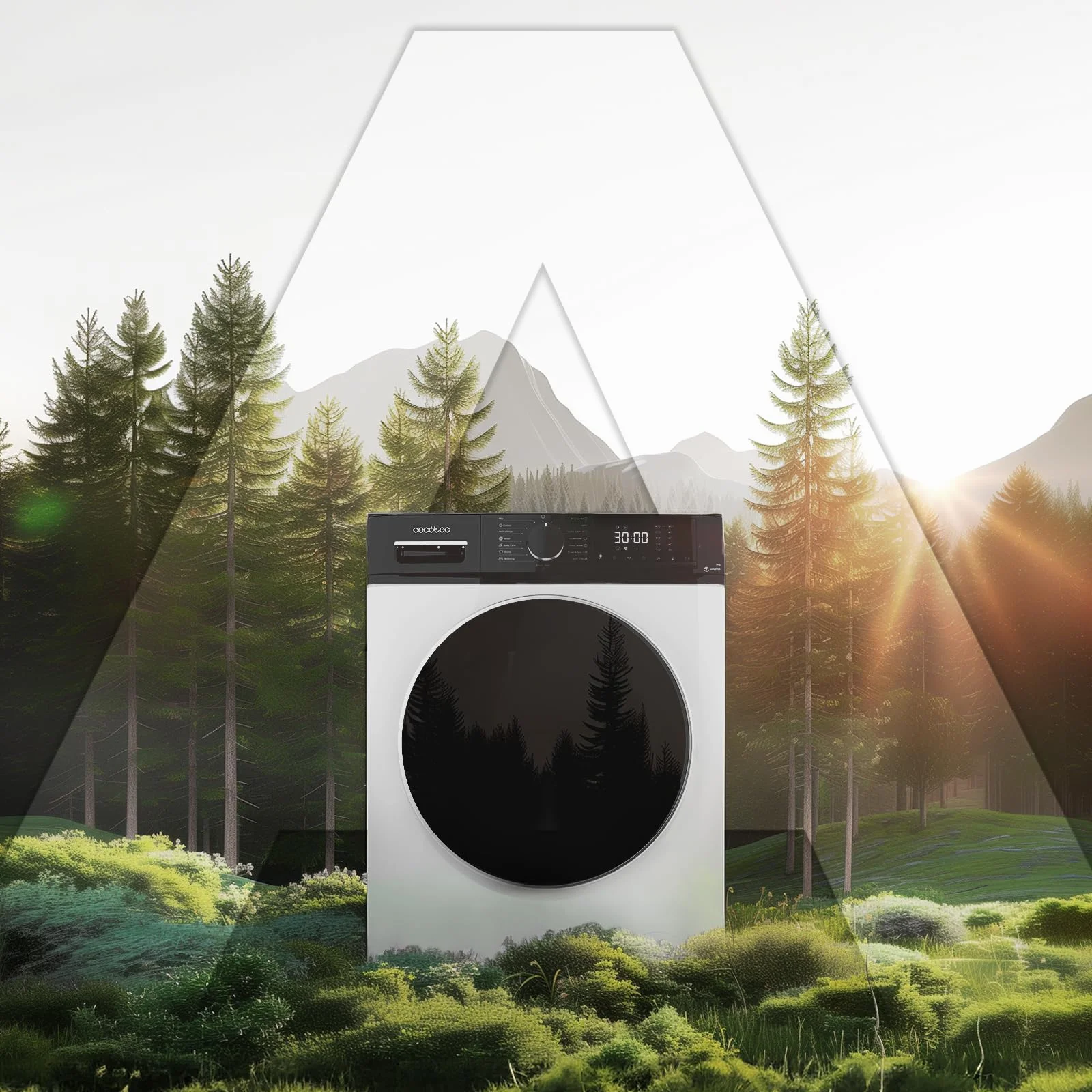 Cecotec Pralka ładowana od przodu 7 kg Bolero Dresscode 7610 Inverter A. Ładowanie przednie białe 7 kg pojemności, 1400 obr./min, klasa A, funkcja parowa, silnik inwerterowy Plus, 15 programów