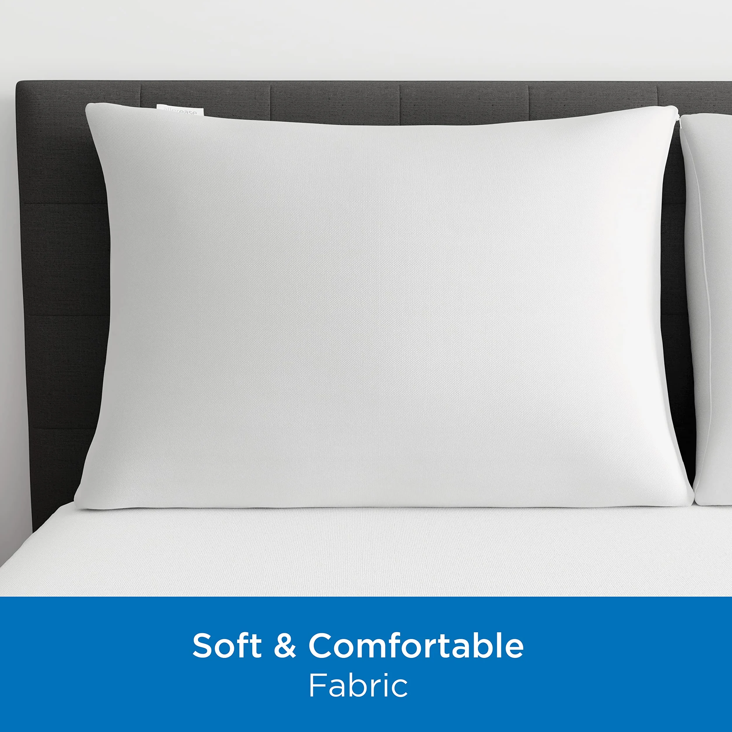 AllerEase Maximum Allergy Pillow Protector Standard Queen 2 Pack