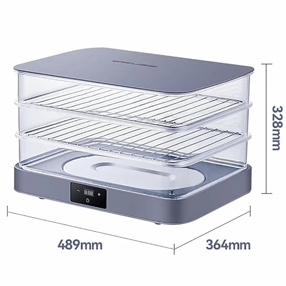 Pudełko do pieczenia chleba, ciasto z podgrzewaczem, regulowana temperatura 20-45°C i timer 24h, idealne do chleba, jogurtu, przyrządzania natto
