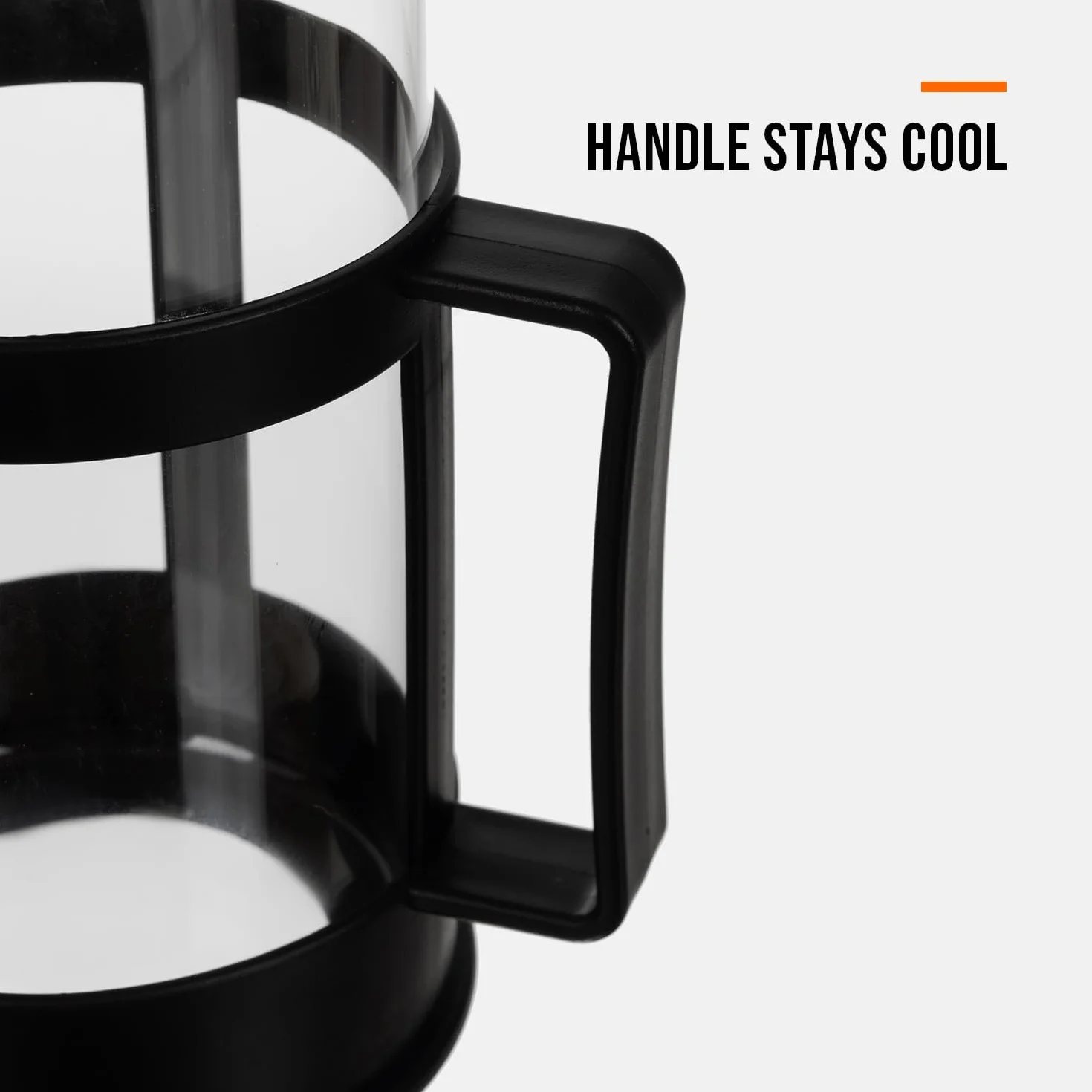 Zaparzacz do kawy French Press 1 l szklany ze stali nierdzewnej Cool-Touch