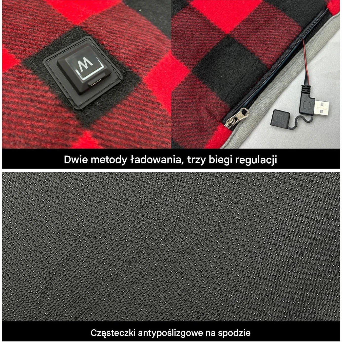 Podgrzewana Wkładka Do Śpiwora | 3 Regulowane Poziomy Temperatury Nieślizgający Się Grzewczy - Elektryczna Mata Grzewcza Do Śpiwora - Zimowej Pogody Sofy Biura Domu Namiotu Plecakowania I Wędrówek