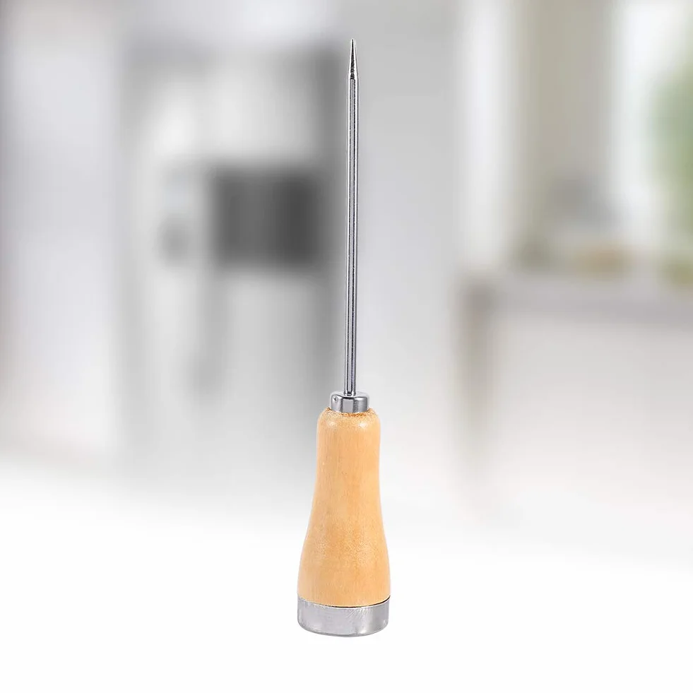 Stożek lodowy z drewnianą rączką, Ice Pick Ice Breaking dla Kitchen Bar Ice