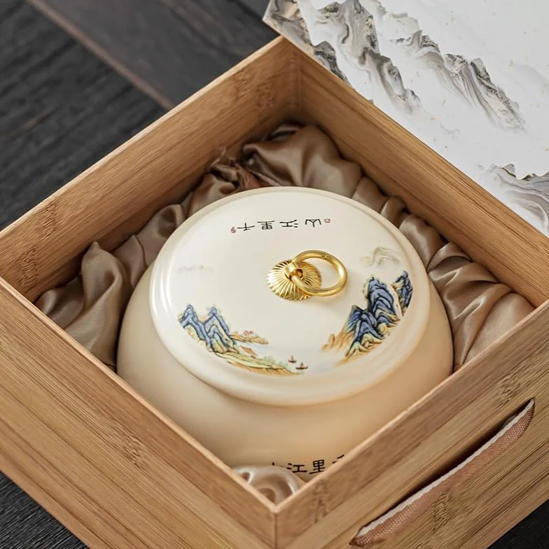 HLTYGWX Słoik cukru Ceramiczne puszki na herbatę Puszki zamykane na herbatę Herbata zielona Herbata czarna Puszki na herbatę Puszki na herbatę Puste puszki Pojemnik na herbatę