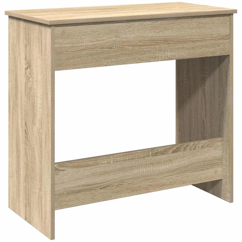 Hothingwell Biurko Dąb Sonoma 80x40x75 cm Płyta wiórowa | Gładka powierzchnia, odporna na wilgoć, duża przestrzeń do przechowywania do sypialni lub salonu
