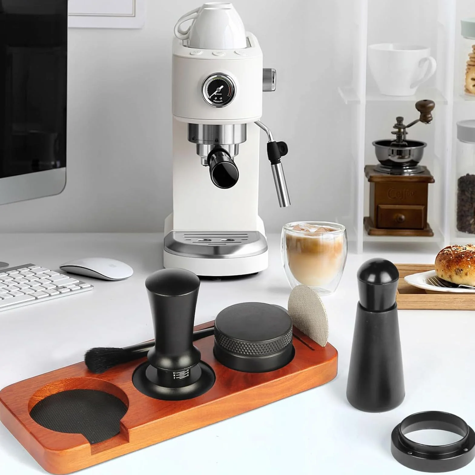 Akcesoria Do Kawy Distributor do Kawy | 51 mm Akcesoria do Espresso do Domu Mieszkania Kawiarni Sklepu Kuchni Dla Pasjonatów i Początkujących