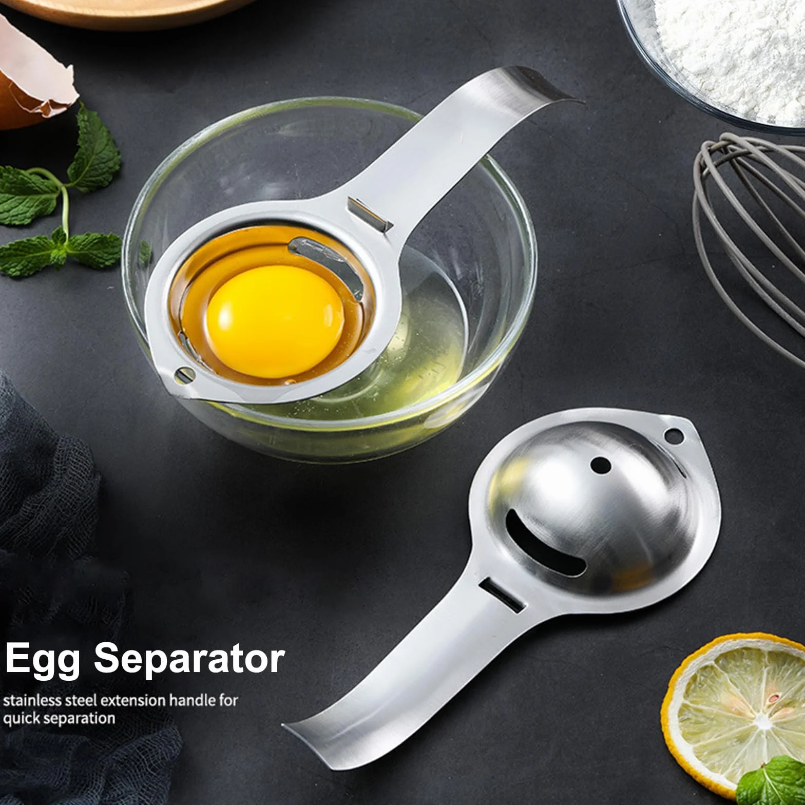 separator jajek białe żółtko filtr spożywczy jajko separator jajek ze stali nierdzewnej sitko kuchenne gadżety gotowanie/narzędzie do pieczenia jajka