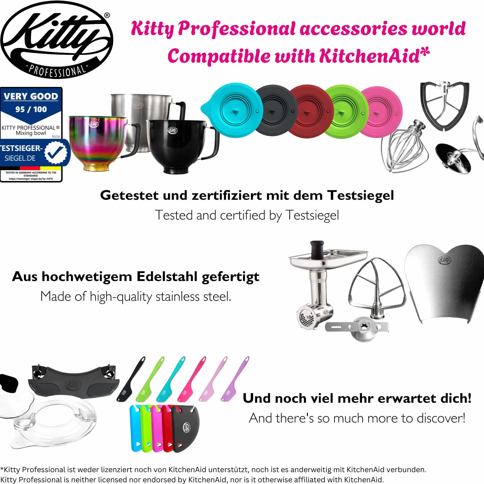 Kitty Professional Przedłużacz ochronny do robotów kuchennych KitchenAid 6,6 i 6,9 l