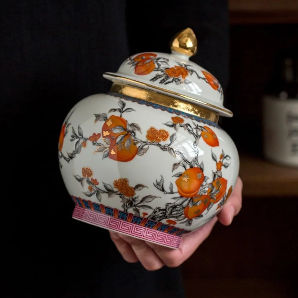 CMBSSTFC Słoik na cukier Retro luzem słoik do przechowywania herbaty nakrętka ceramiczna kawa płatki zbożowe zamknię słoik o dużej pojemności strona główna kuchnia słoik do przechowywania przypraw