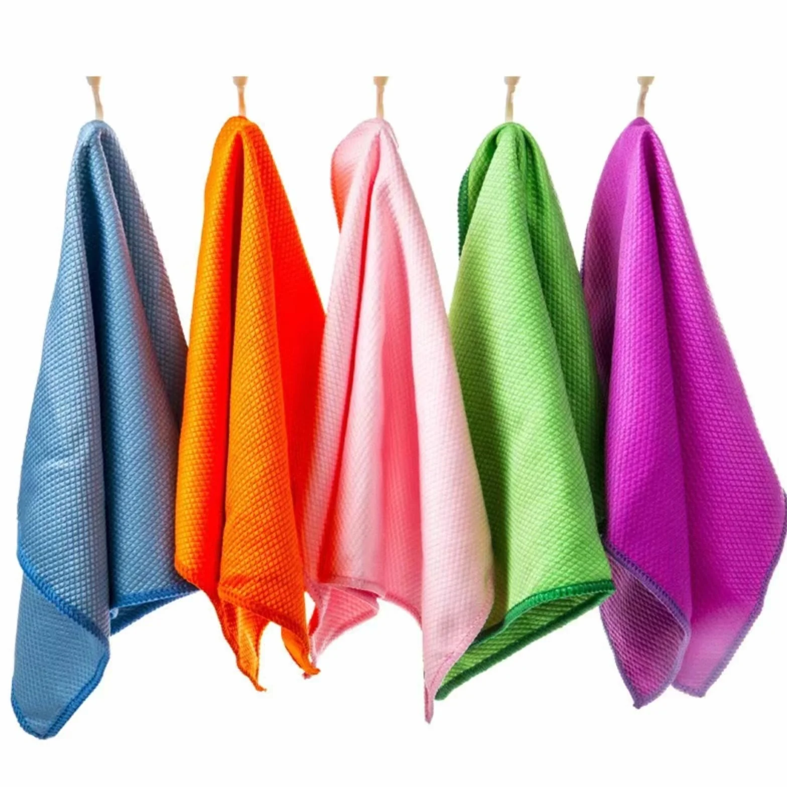 Streak-Free Miracle Cleaning Cloths Reusable Multipurpose Streak Free Miracle Cleaning Cloths Fish-Scale Streak Free Glass Cleaning Cloth for Table Kitchen(10pc)