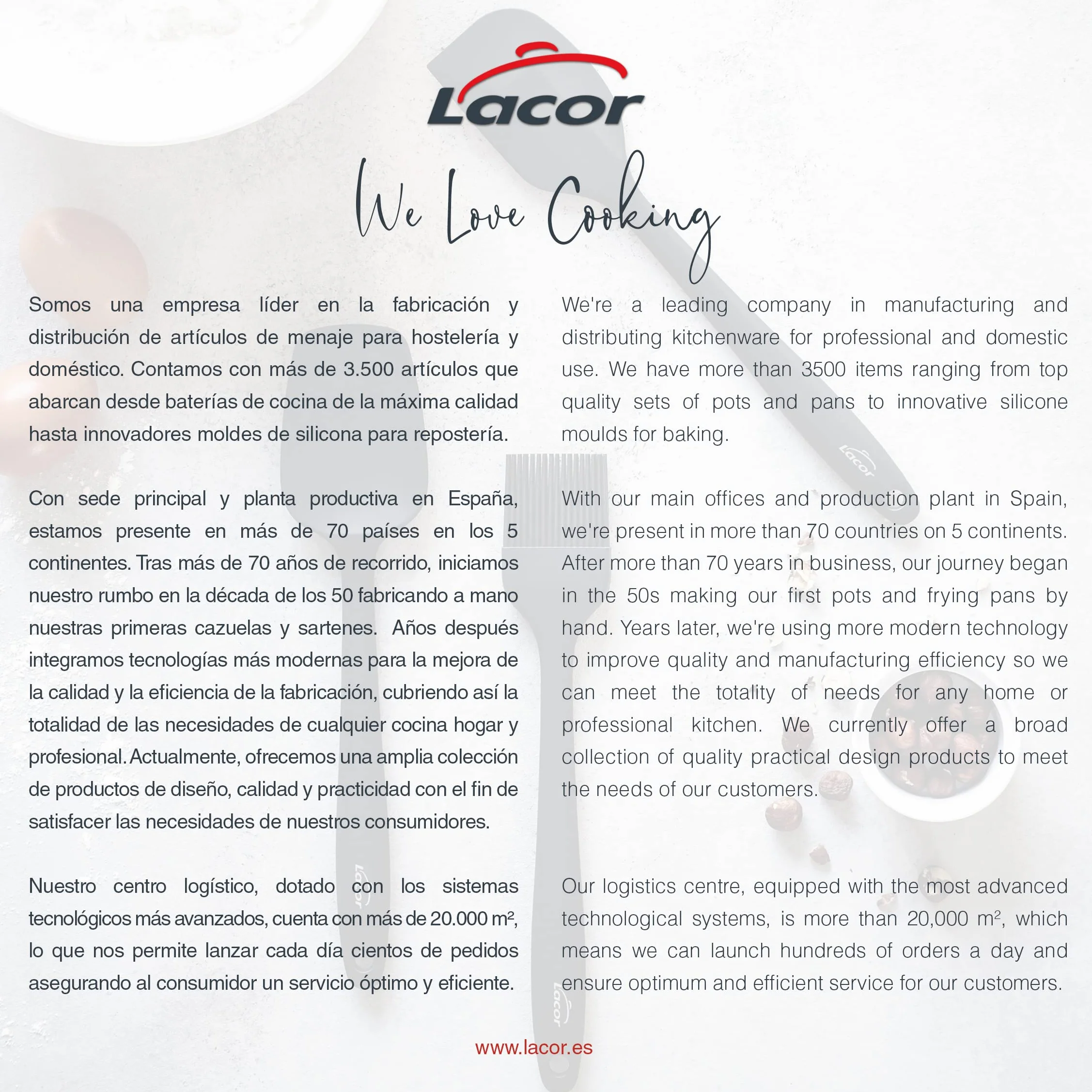 Lacor - 64463 - Szara Łyżka Kuchenna, Silikonowa Łyżka, Przybory Kuchenne, Ergonomiczny Uchwyt, Powłoka Nieprzywierająca, Odporna Na Wysokie Temperatury, Nadaje Się Do Mycia W Zmywarce, Długość 27,5