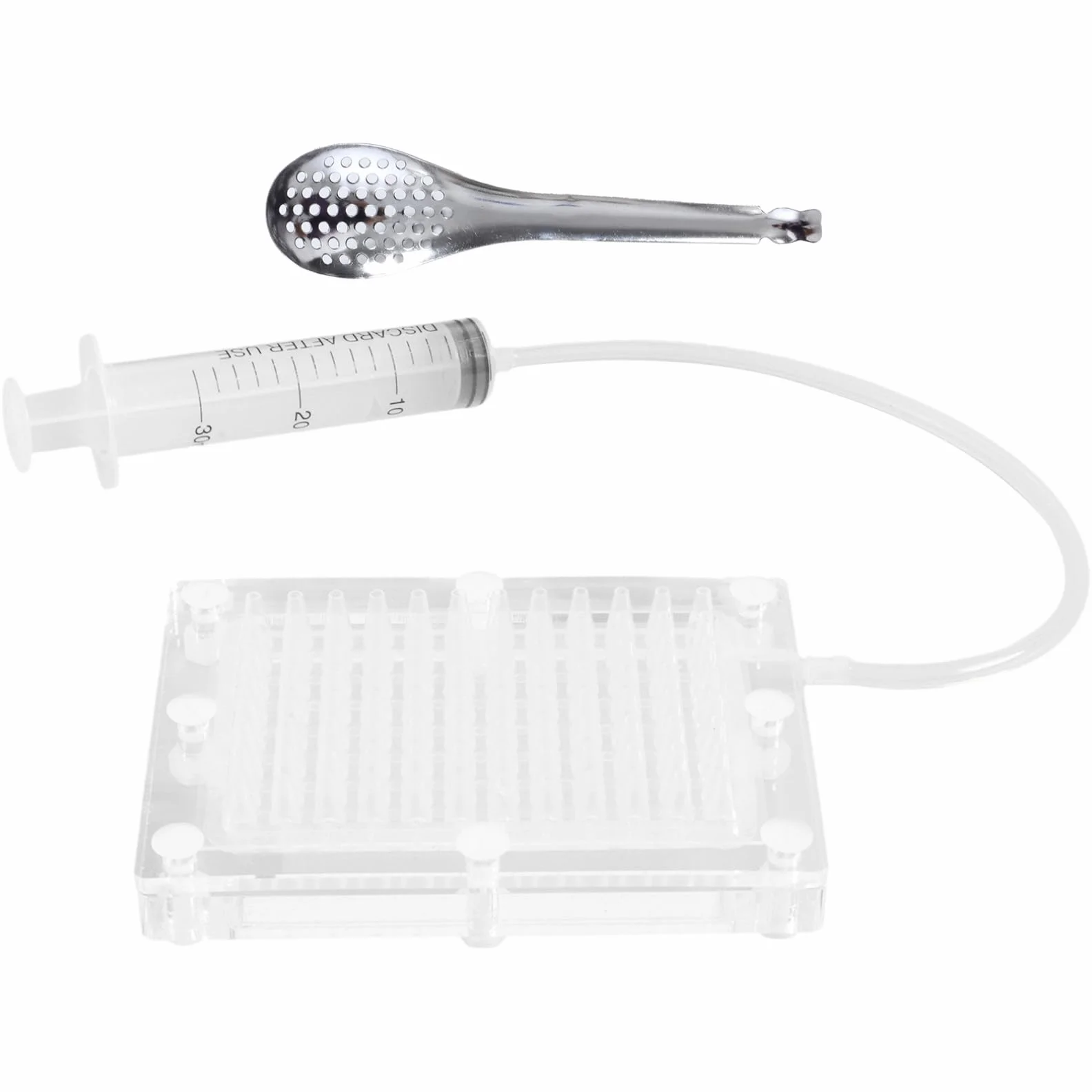 MSemis Kitche Caviar Maker Set - Caviar Maker Box Roe Dozownik do sosu Sitko z sitkiem i strzykawką, typ 1, rozmiar uniwersalny