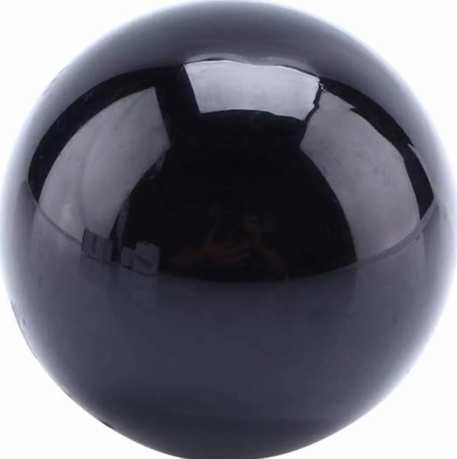 Naturalna Kryształowa Kula, Czarne Obsydianowe Kryształowe Kule Dekoracyjna Kula Wróżka Kula Wróżenia Z Drewnianym Stojakiem,obsidian ball-180mm