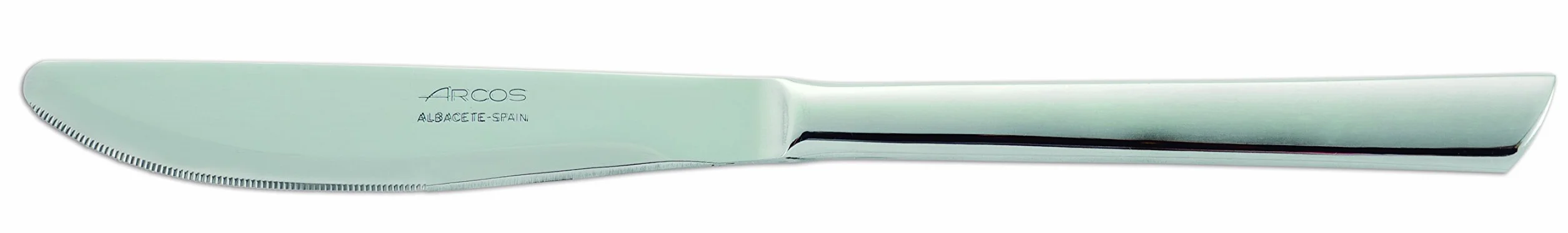 Arcos zestaw noży stołowych z serii 575000 (3 noże) – monoblok, ze stali nierdzewnej 18/10 i 220 mm (8,66 cala) srebrny kolor, i tworzywo sztuczne