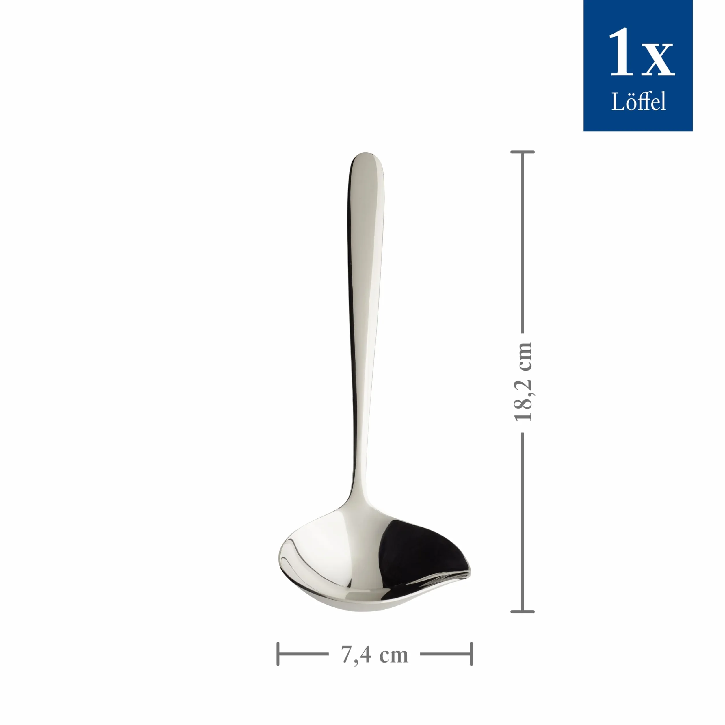Villeroy & Boch – Daily Line, chochla do sosu, 18,2 cm, stal nierdzewna, można myć w zmywarce