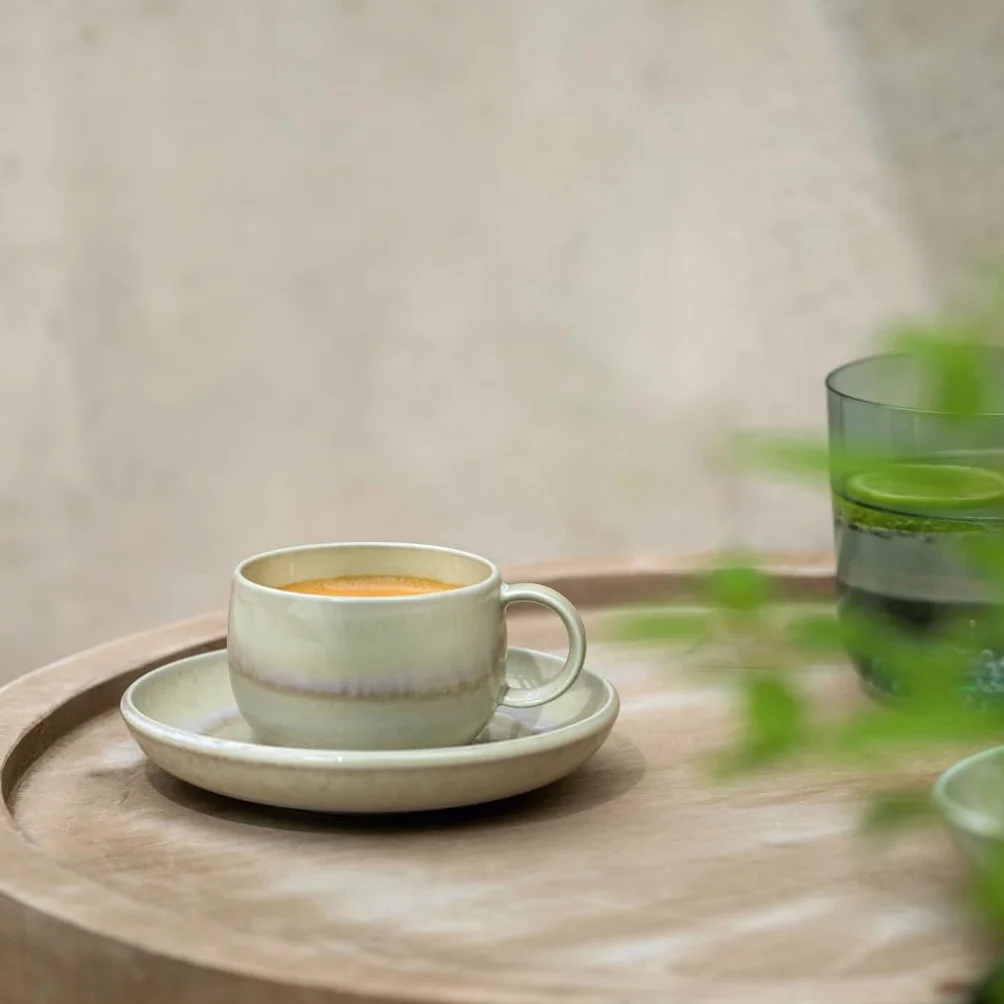 Villeroy & Boch Perlemor Alga Filiżanka do Espresso 60 ml Porcelana Premium Zielona
