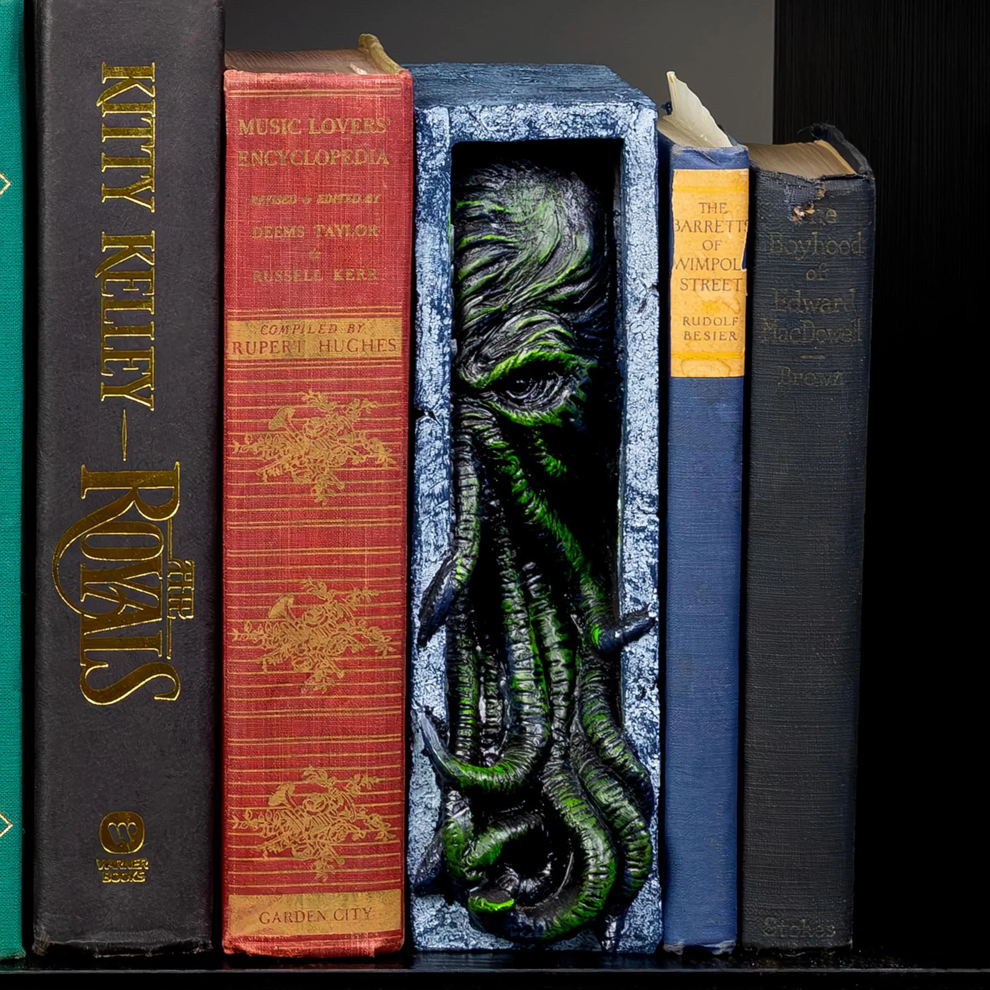 Toy Vault Cthulhu wkładka do regału, żywica podpórka podglądająca statuetka potwora Cthulhu