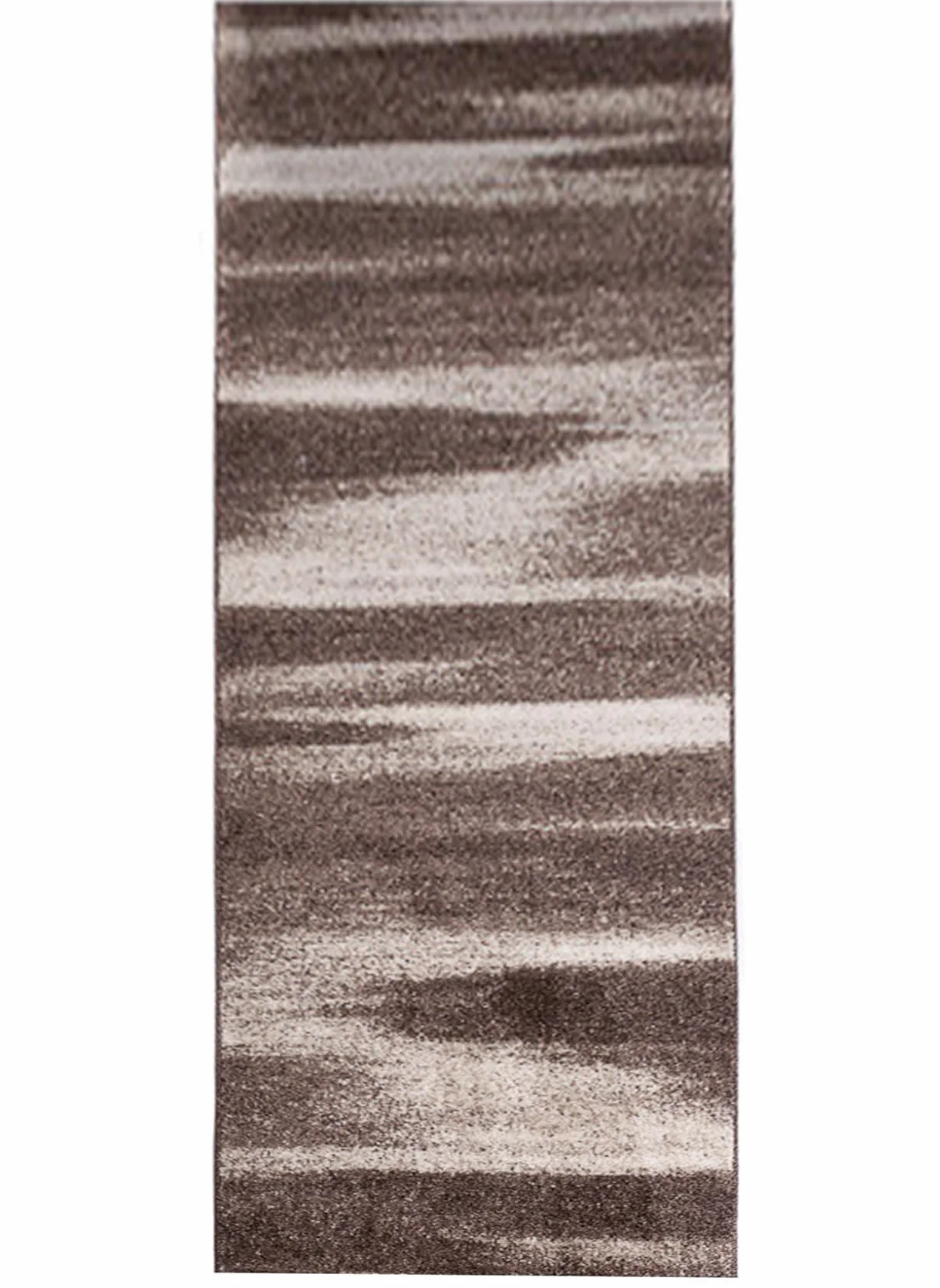 TAPISO Sari dywan bieżnik na metry, do salonu, sypialni, kuchni, korytarza, mostek na wymiar, brązowy, beżowy, vintage, wycierany, Ökotex 70 x 240 cm