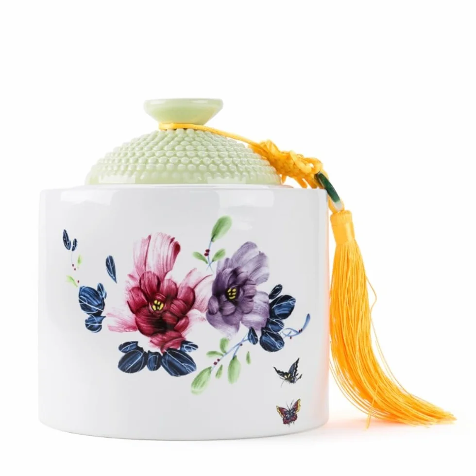 HLTYGWX Pojemnik na herbatę ceramiczny luzem pojemnik do przechowywania herbaty słoik domowy szczelnie zamknię słoik zestaw do herbaty czarno-zielona herbata słoik do przechowywania pojedynczy słoik