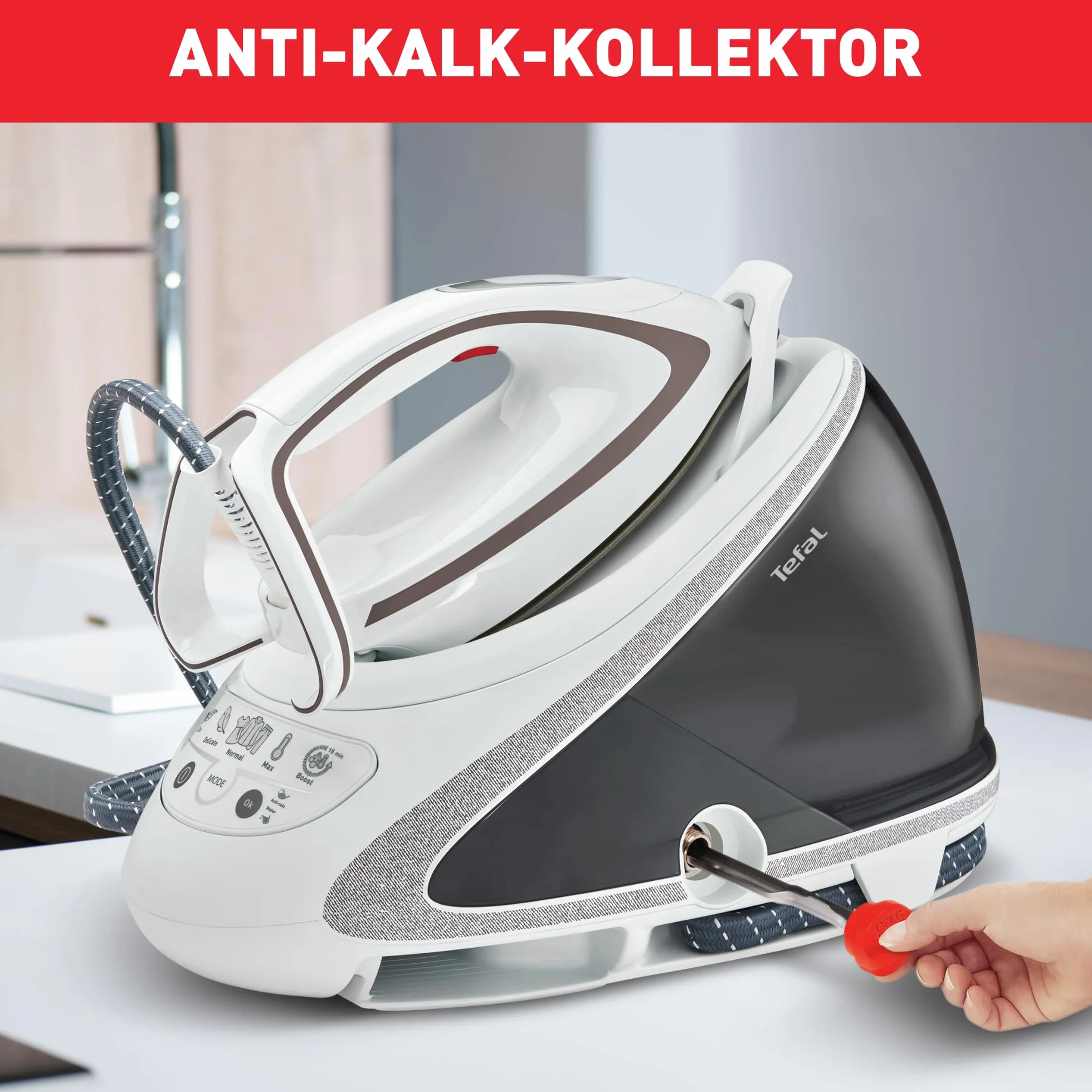 Tefal Pro Express Ultimate Żelazko z Generatorem Pary, Biały, 2600 W