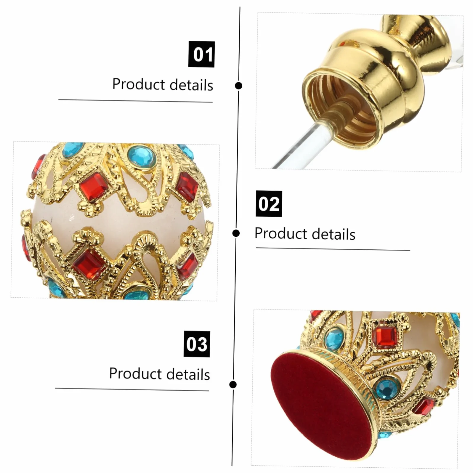 Mipcase Elegancki Złoty Flakon Perfum Pusty Szklany Wkład Diamentowy Do Ponownego Napełnienia