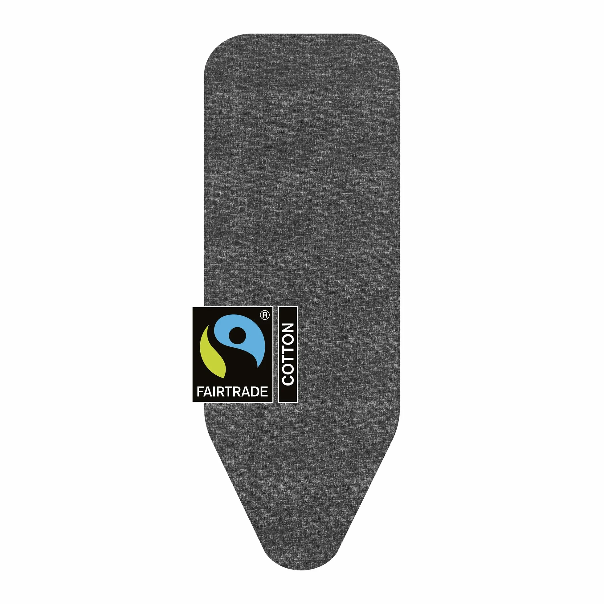 Brabantia Ironing Board Cover C 124x45 cm – Denim Black | 100% Cotton Top Layer with 8mm Foam Padding | Perfect Fit for Size C Ironing Boards | Durable, Washable, and Easy to Install