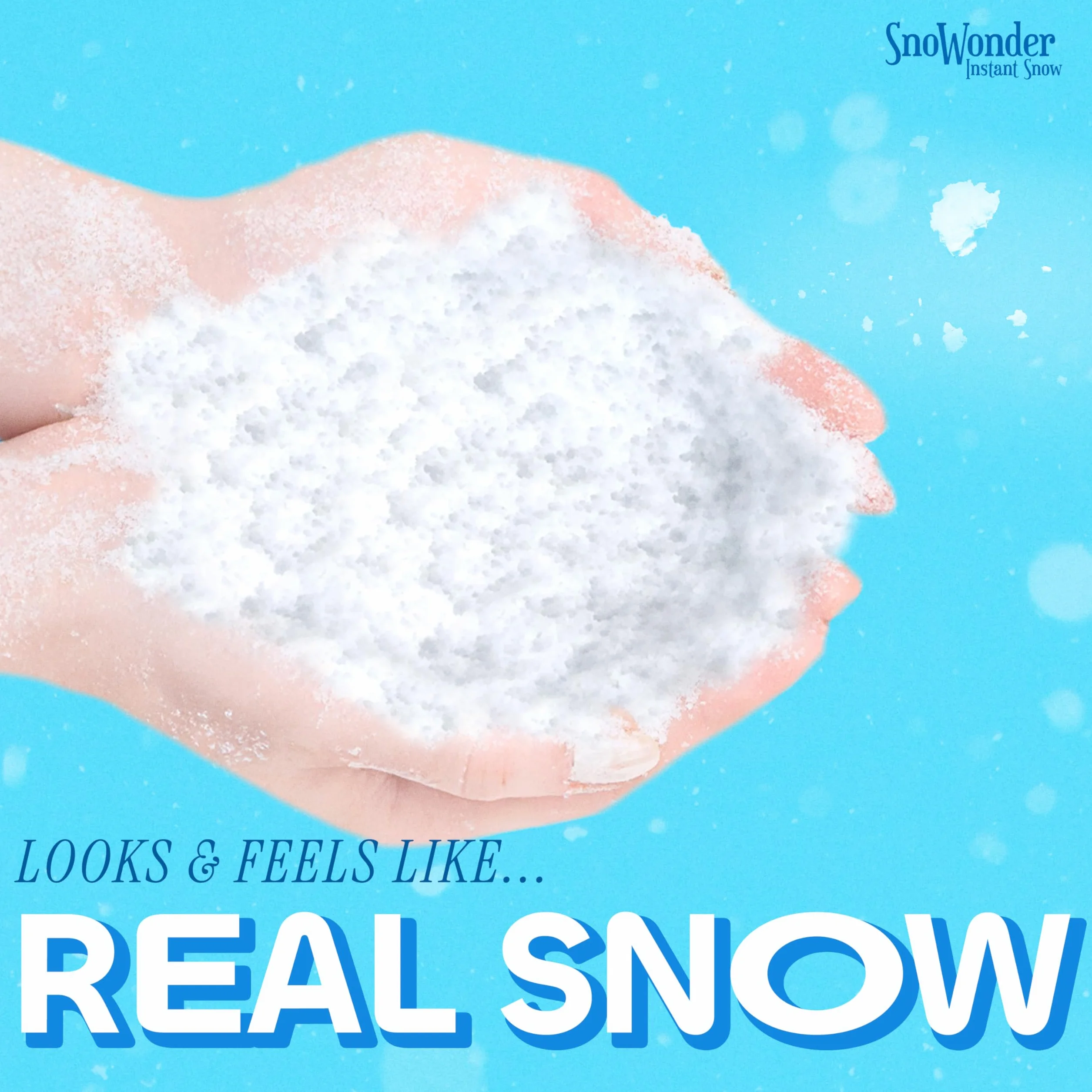 SNOWONDER Natychmiastowy sztuczny śnieg, mieszanka tworzy 2 galony
