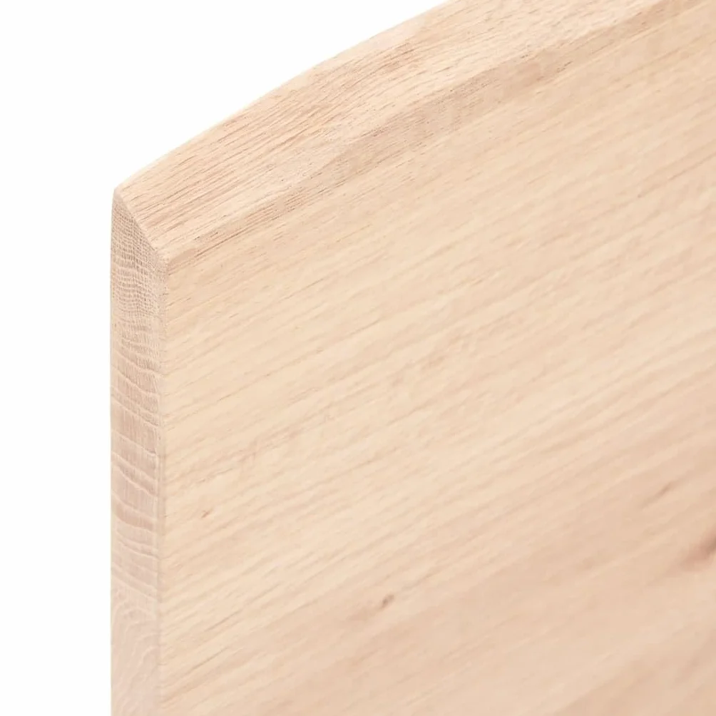 vidaXL Blat stołu, 100x40x2 cm, surowy, lity dąb z naturalną krawędzią, blat drewniany, blat biurkowy, blat do stolika, blat z drewna, blaty do biurek