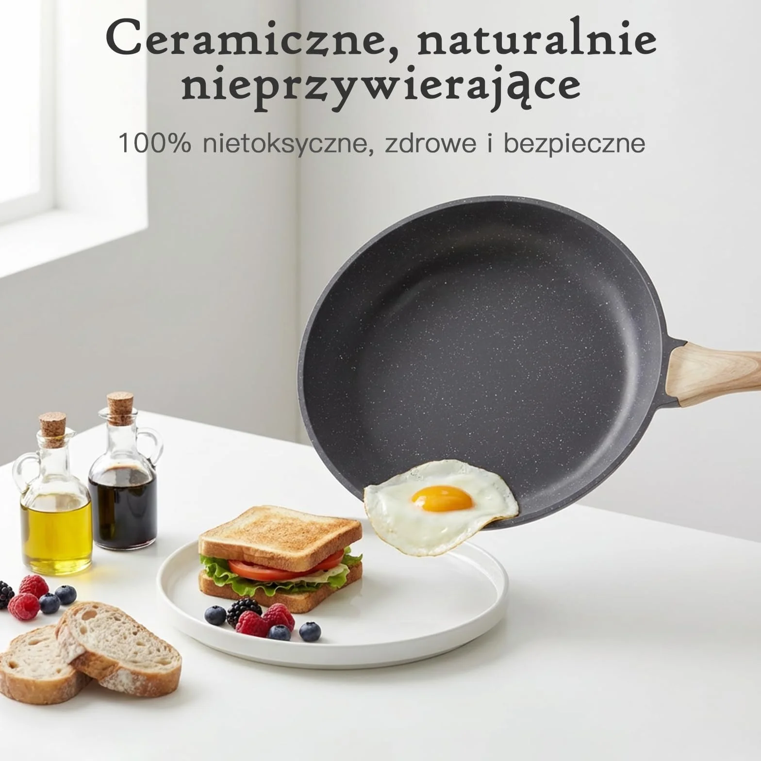 GiPP Zestaw Garnków i Patelni z Nieprzywierającą Powłoką – 17 Elementów Indukcja Zestaw Garnków, Nietoksyczny Zestaw Kuchenny, Zestaw Patelni Odpowiedni do Różnych Rodzajów Kuchenek