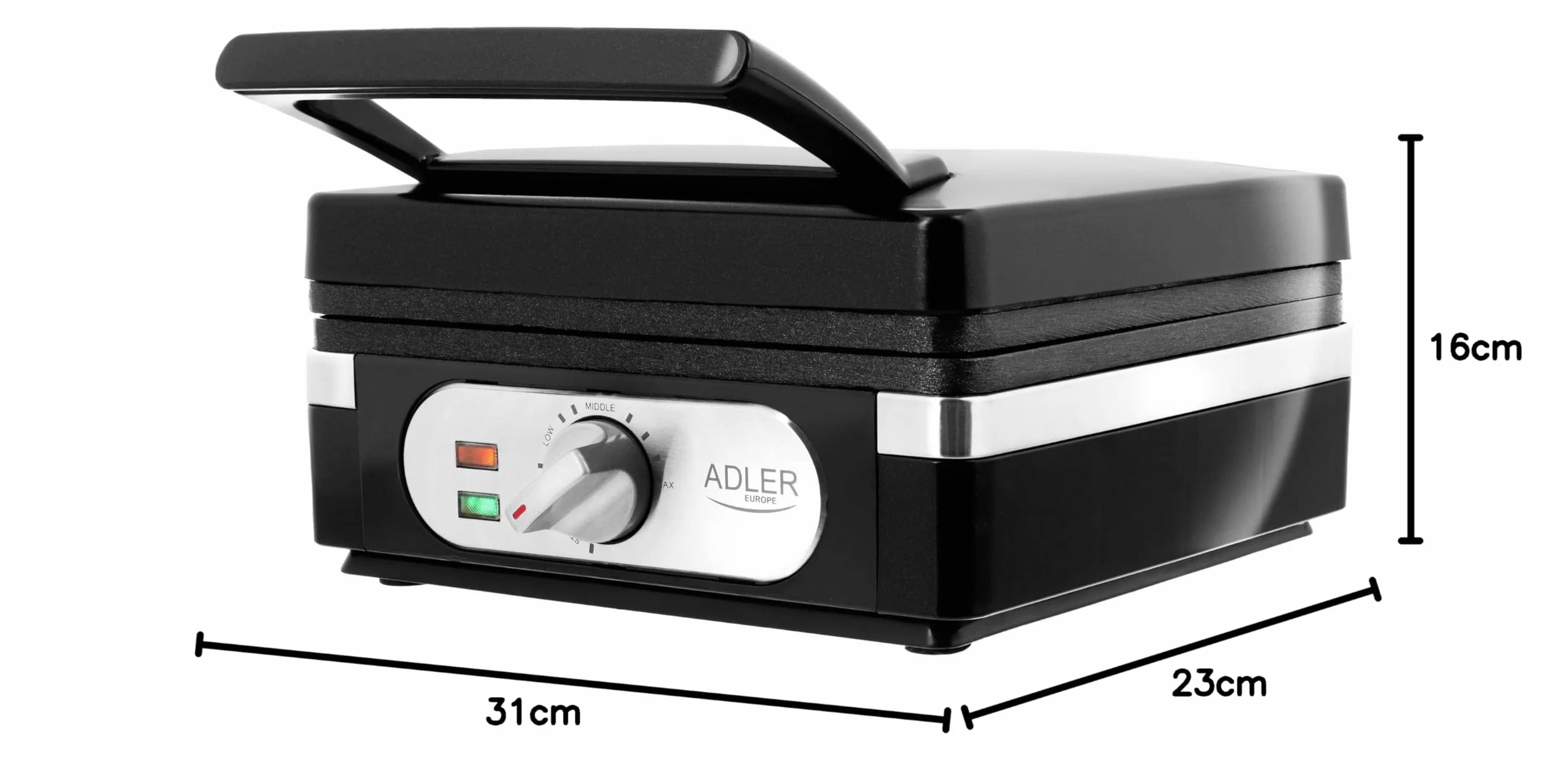 Adler Europe Ad 3056 Gofrownica Czarny 2.4 kg