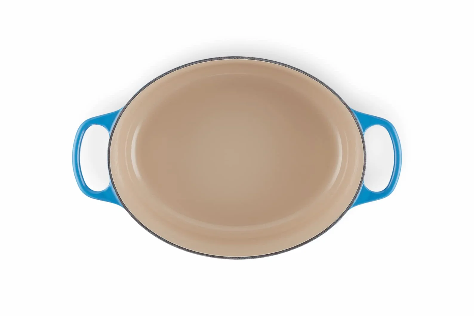Le Creuset Signature Żeliwne Naczynie do Pieczenia Z Pokrywką, 29 cm, Owalne, Azure