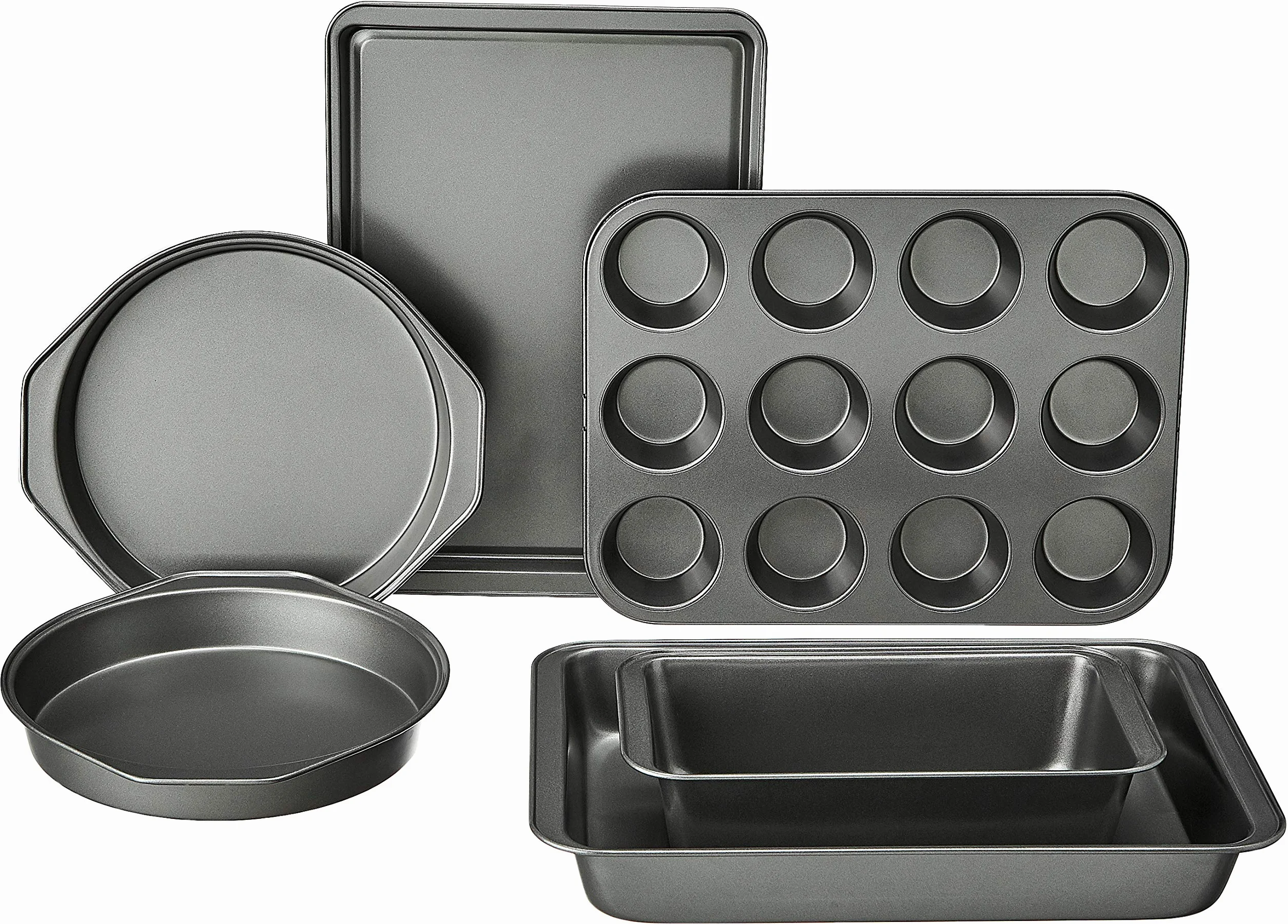 Amazon Basics 6-częściowy nieprzywierający zestaw do pieczenia