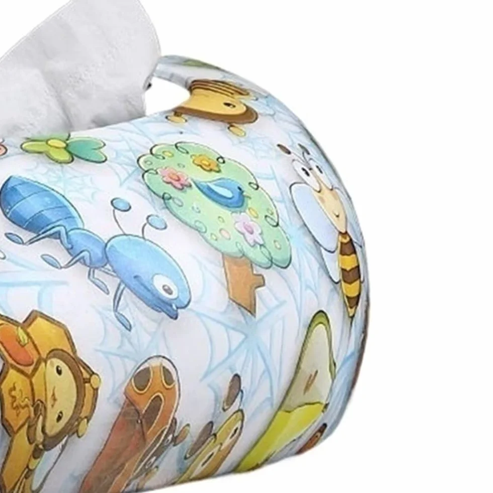 Wielofunkcyjny uchwyt na pudełko na chusteczki Pudełko na chusteczki, uroczy wzór zwierzęcy, do salonu, biurko, ceramiczne pudełko serwetki Dekoracyjny serwetnik