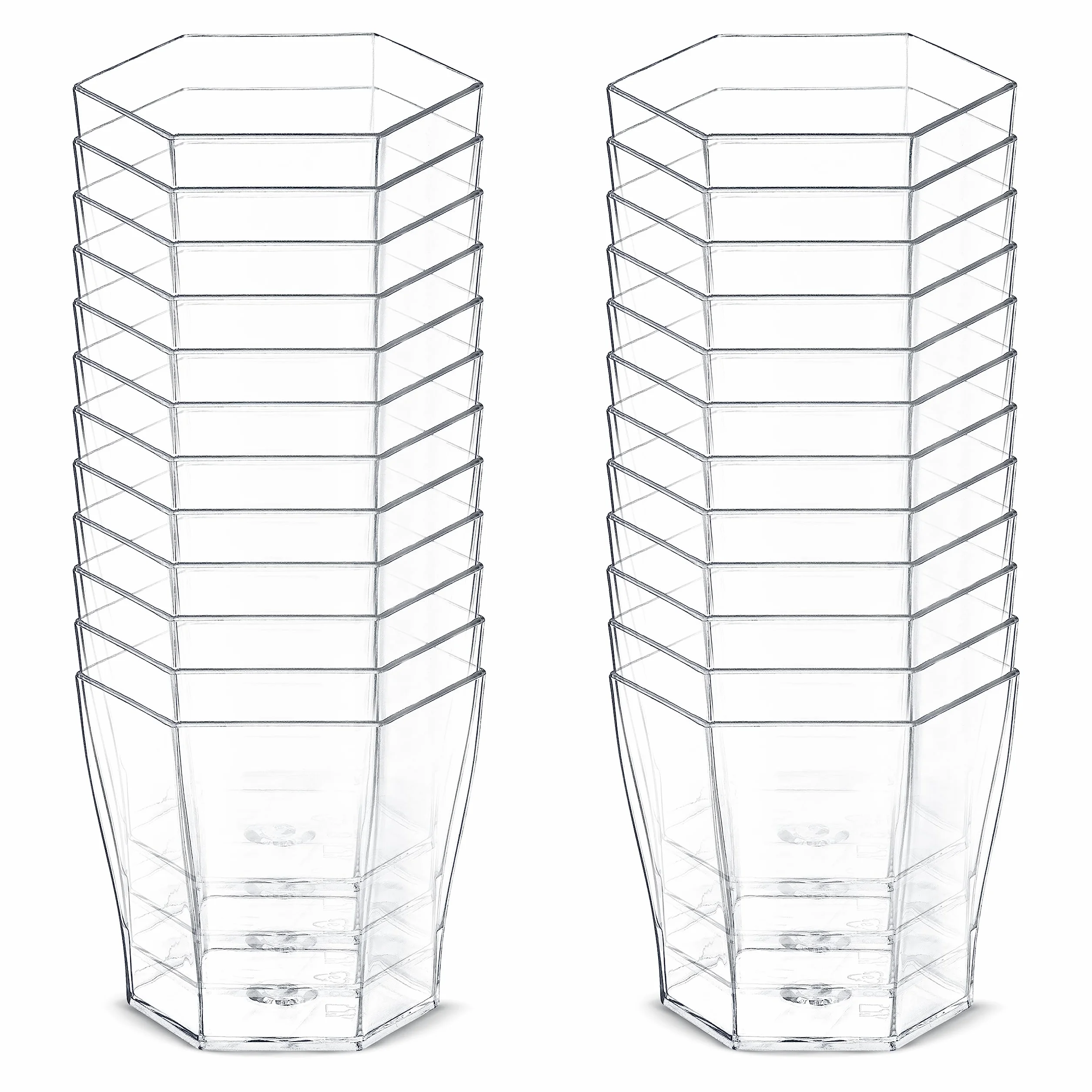 48 sztuk kubków deserowych, szklanek deserowych, z łyżeczkami, wielokrotnego użytku, plastikowe kubki deserowe, na desery, musy, imprezę, miseczki deserowe (60 ml)