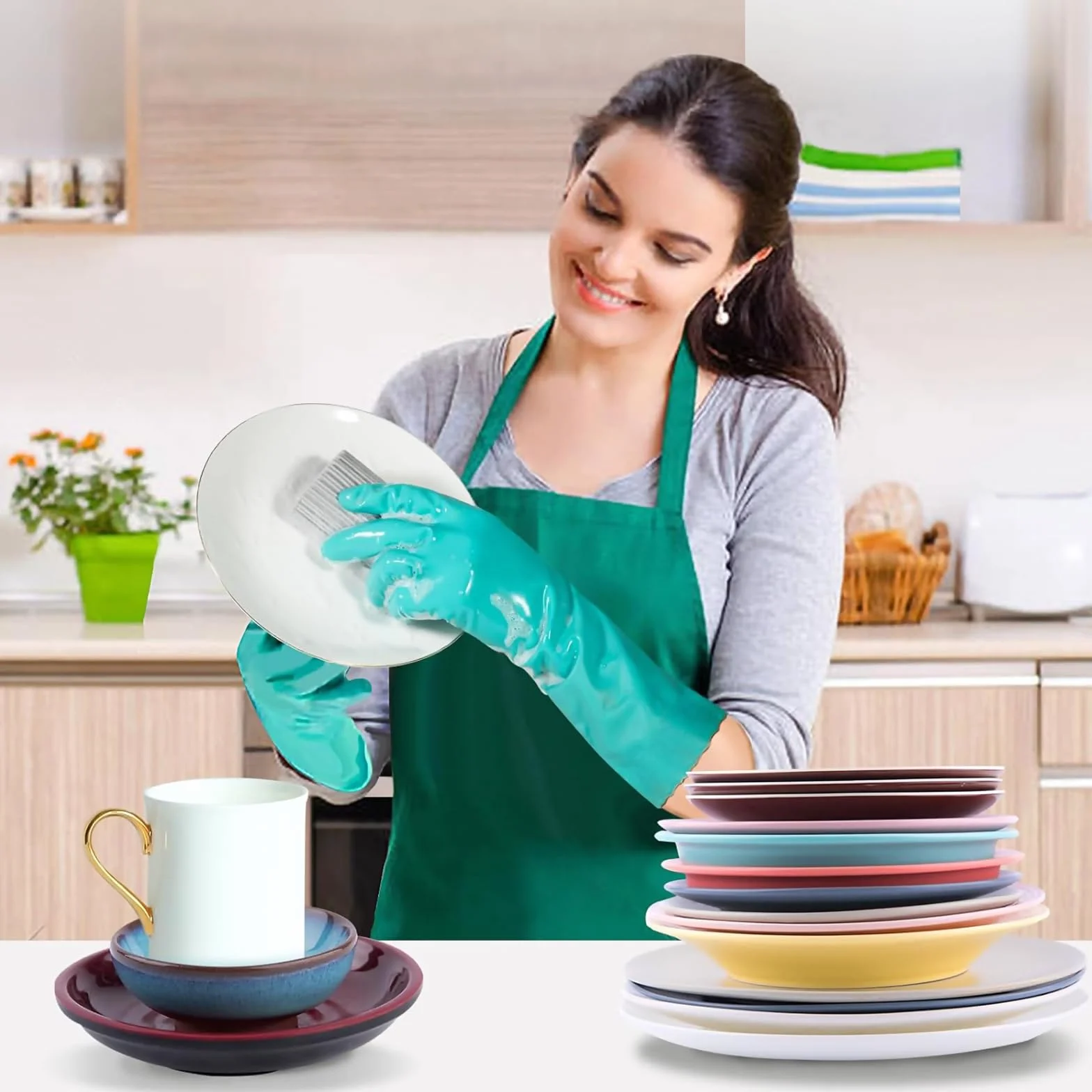 ACONDE 5 sztuk Damp Clean Duster, gąbka do kurzu wielokrotnego użytku, miotełka do wilgotnego kurzu, do czyszczenia żaluzji, szkła, otworów wentylacyjnych