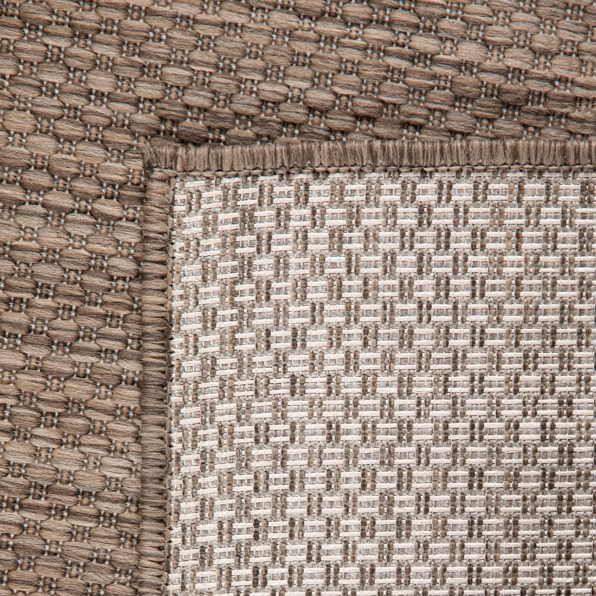 Carpettex dywan do użytku na zewnątrz, odporny na warunki atmosferyczne, 200 x 290 cm, sizalowy wygląd, brązowy - idealny na balkon, do ogrodu, na taras i jako dywan kuchenny - nadaje się do prania