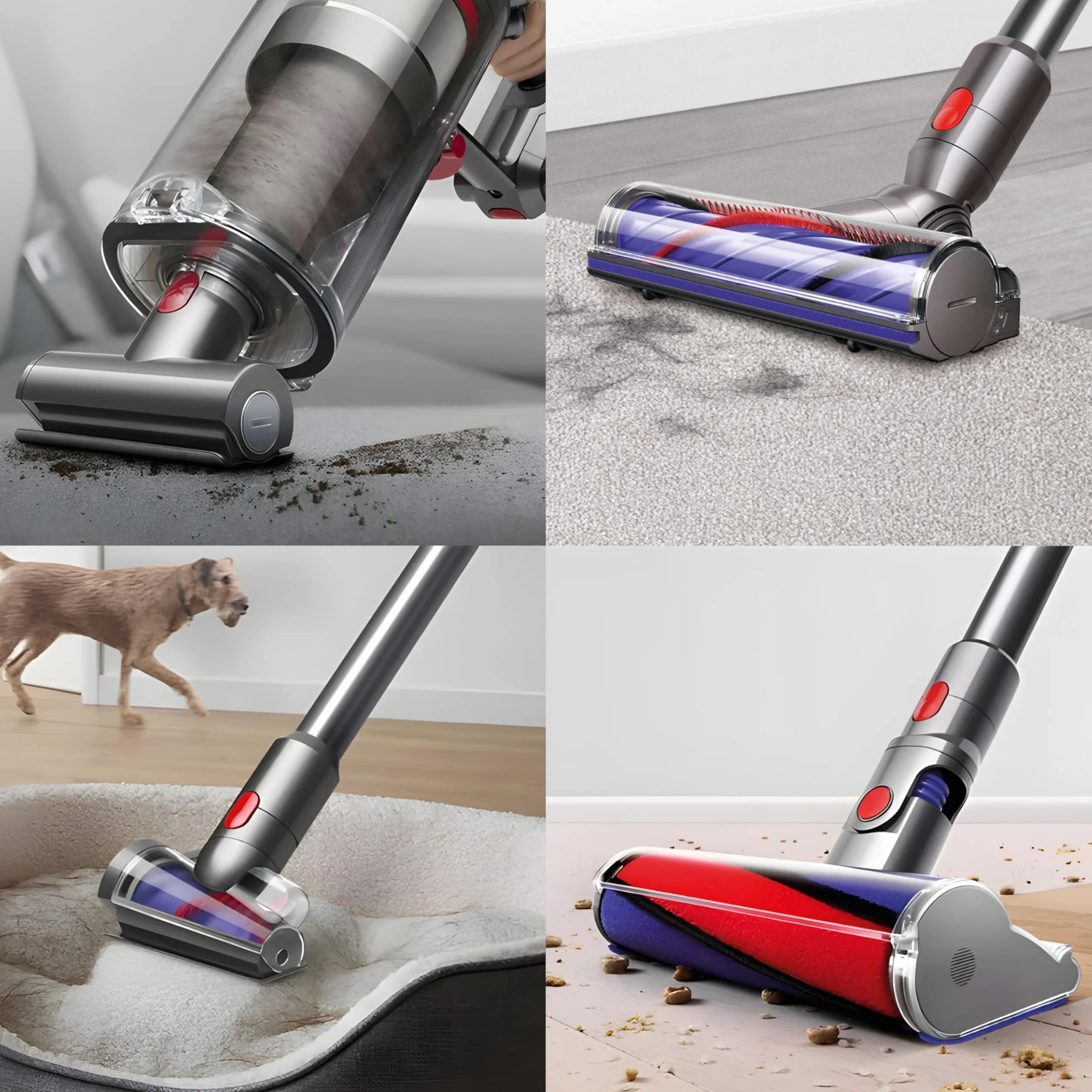 Zestaw 2 gałek blokujących, kompatybilne z odkurzaczem Dyson ze sprężyną do szczotki V10, V11, V8, V7 V15, części zamienne, rurki V10 i rurki Dyson V11, 2 szt