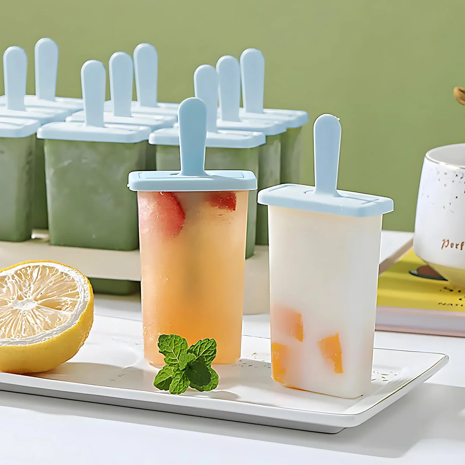 Traxenta 9 wgłębień Foremki do lodów, foremki na popsicle w zestawie