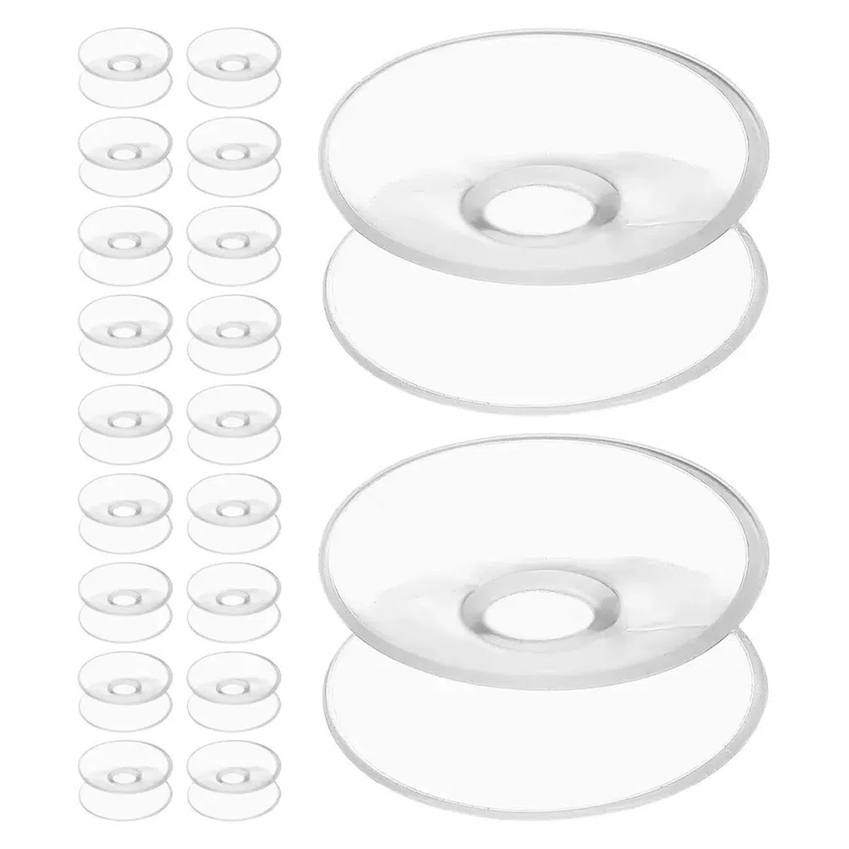 40 szt. Dwustronnych przyssawek 30 mm przezroczystych