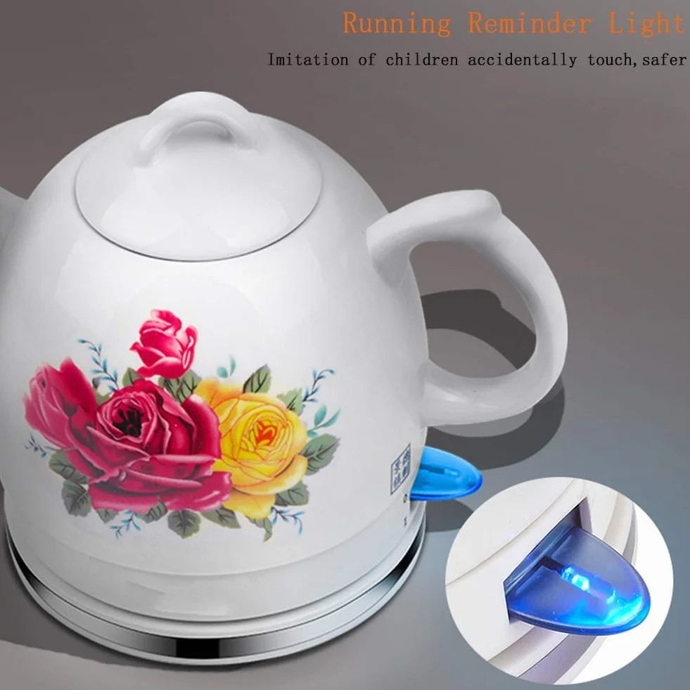 Czajnik ceramiczny Czajniczek - Dzbanek ze stali nierdzewnej 1,2 l w stylu retro, bezpłatny, automatyczne wyłączanie, szybkie gotowanie 1350 W Woda do herbaty, kawy, zupy, płatków owsianych -