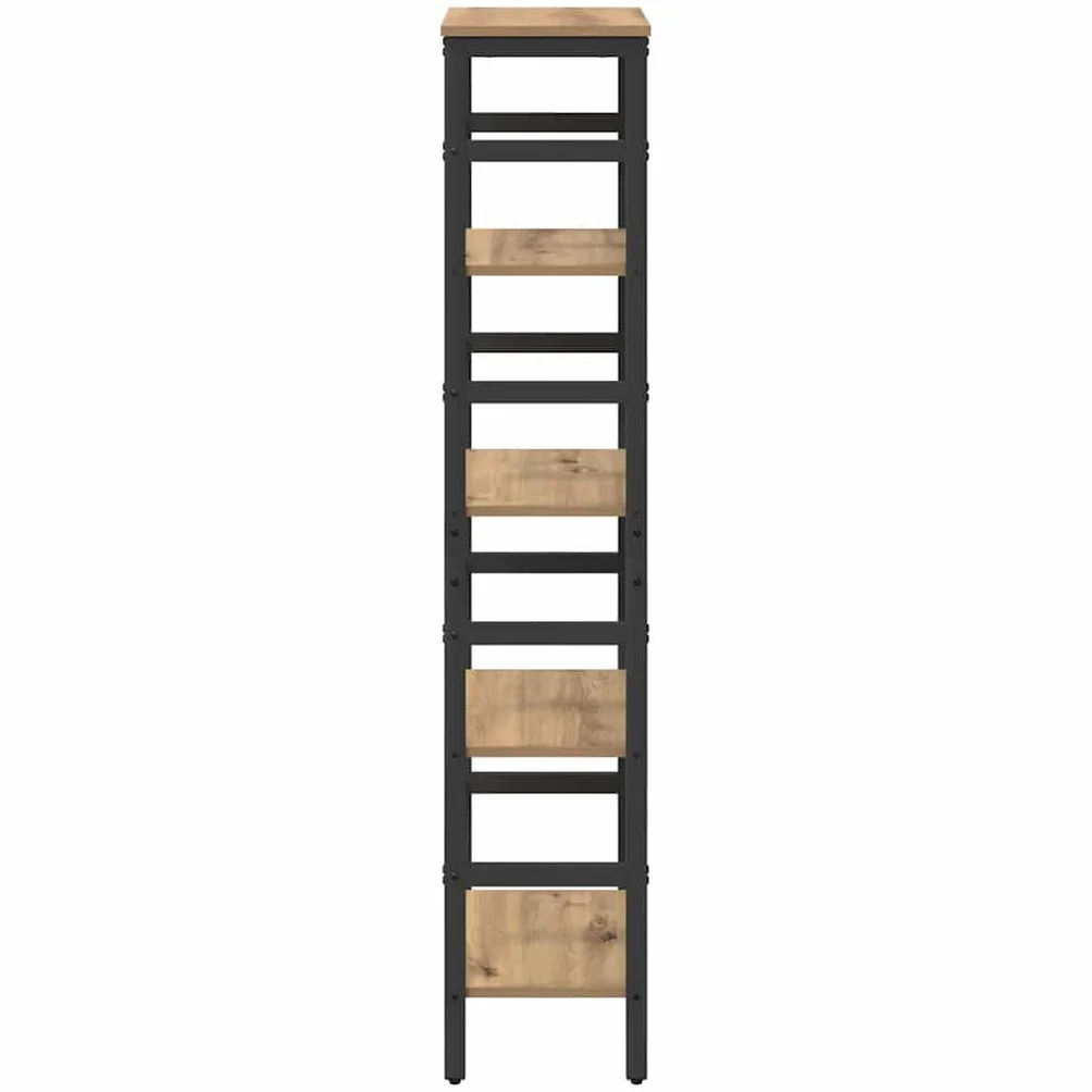 vidaXL Półka na książki 4 poziomy 40 x 29,5 x 149 cm Dąb rzemieślniczy