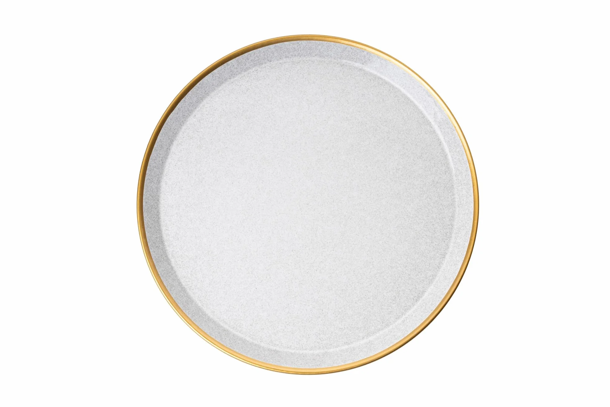 Elegancki 16-częściowy zestaw obiadowy, 100% porcelana, szary i złoty | w zestawie 4 talerze serwisowe (25 cm), talerze (20 cm), miski (14 cm), kubki (8 cm) | stylowe i wyrafinowane doświadczenie w