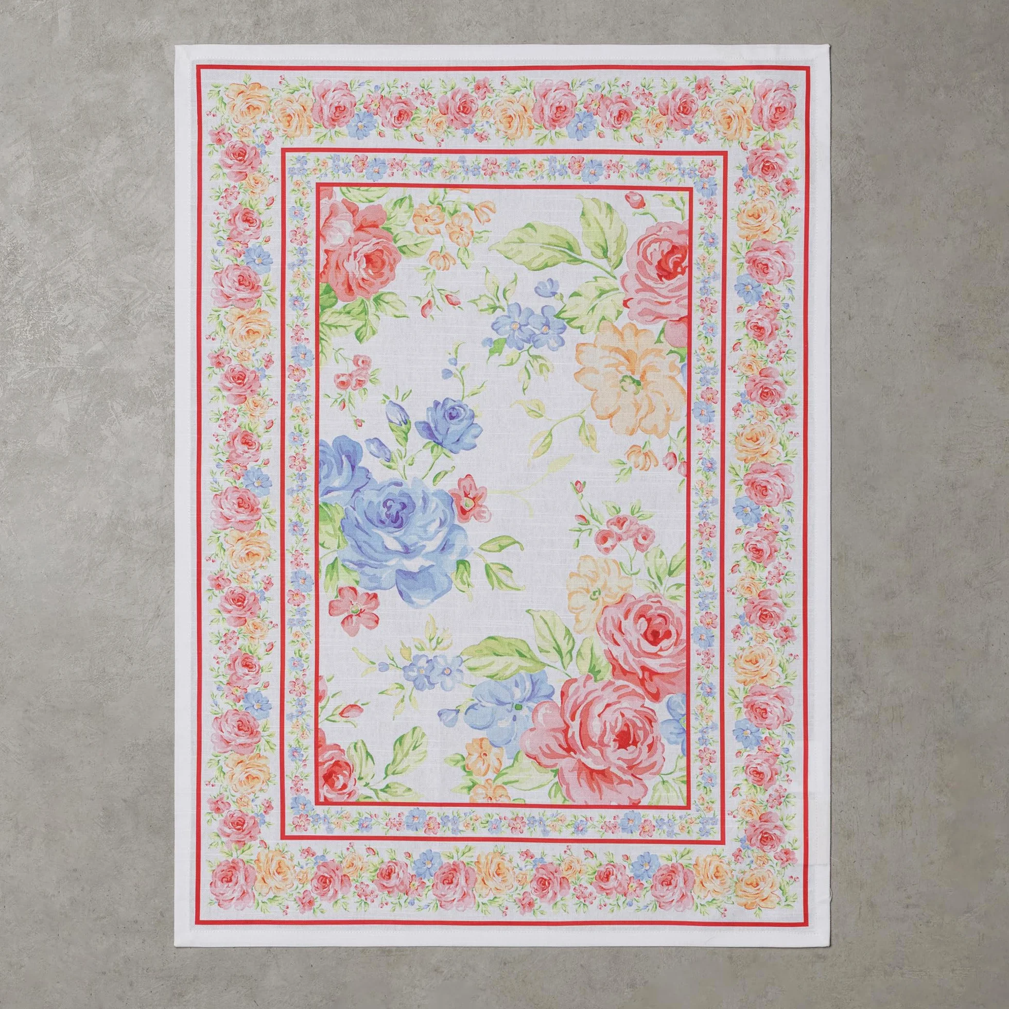 Maison d' Hermine Vintage Floral 100% bawełna, zestaw 3 uniwersalnych ręczników kuchennych, miękkie, chłonne ściereczki do naczyń, ręczniki barowe, wiosna/lato (50 cm x 70 cm)