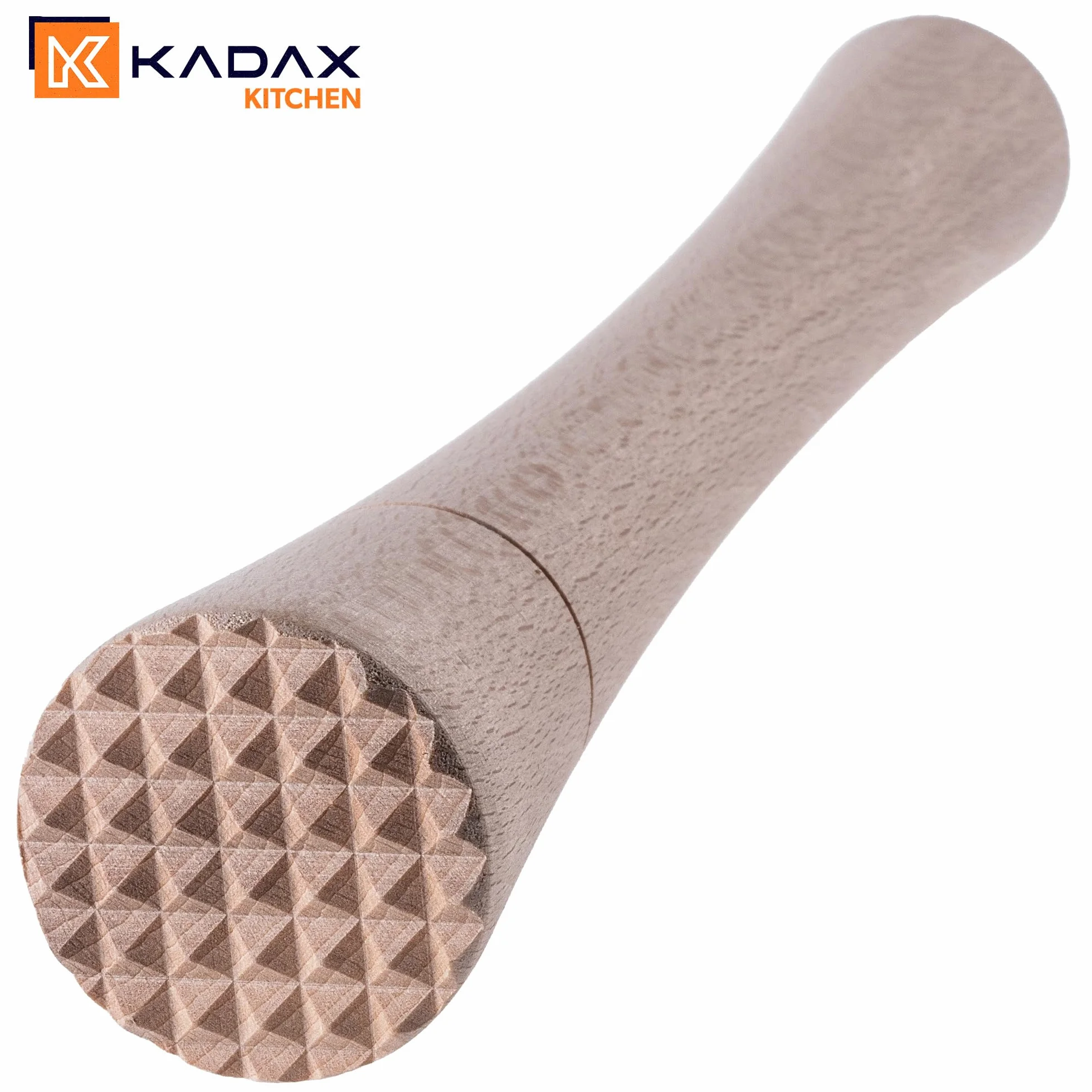 KADAX Drewniany ubijak do kapusty 24 x 4 cm do kiszenia kapusty i kimchi ułatwia ubijanie w słoju, nie reaguje z solanką