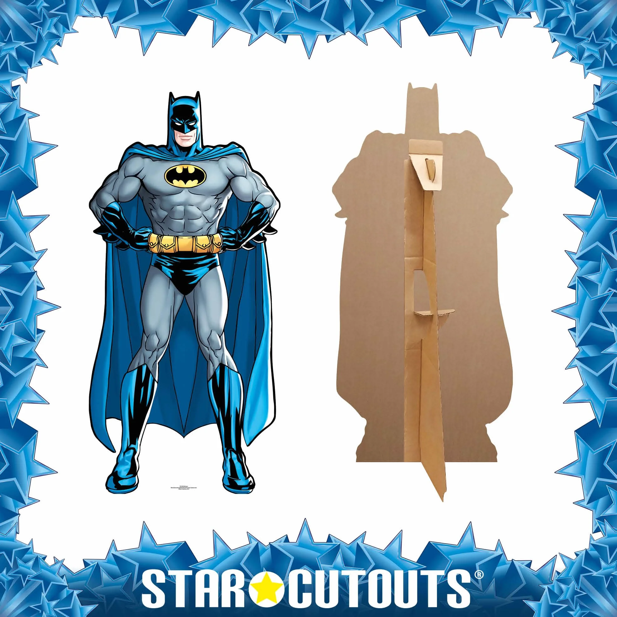 STAR CUTOUTS SC1954 DC Gwiazda Kartonowe wycięcie idealne na urodziny, prezenty, imprezy i dla fanów, wysokość 92 cm, Batman Mini